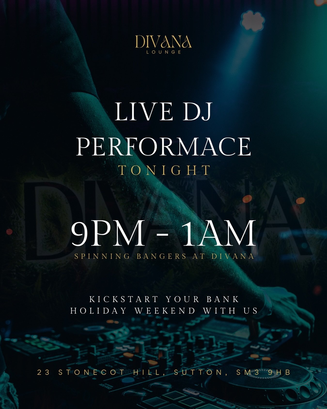 It&rsquo;s time to turn up the volume and get your party on! 💃

TONIGHT, we have a LIVE DJ (octobrthirty) from 9PM to 1AM to kickstart the bank holiday weekend, don&rsquo;t miss out and join us tonight! 🎶👀

P.S you can enjoy 20% off on your final 