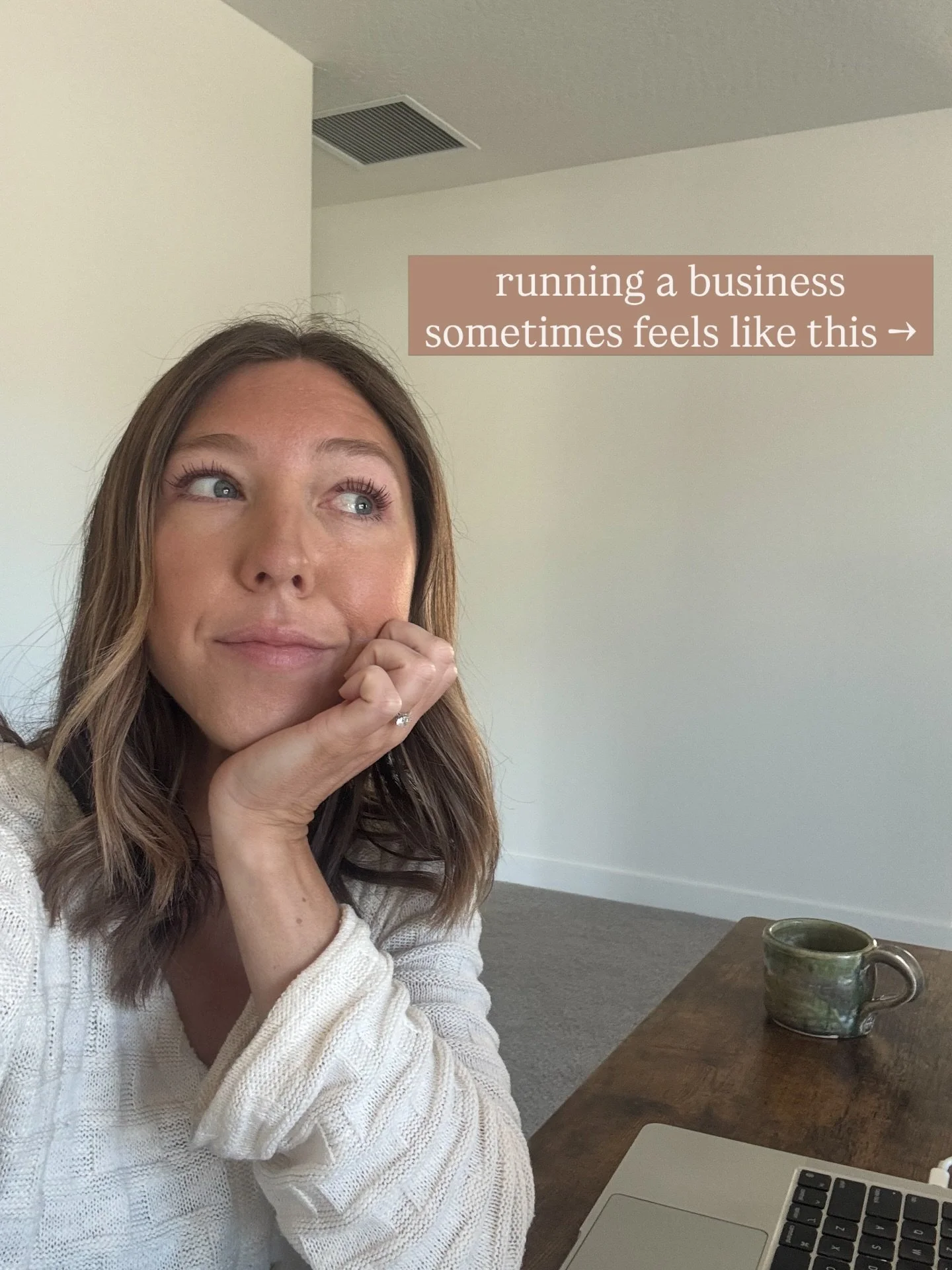 The funny part about writing for someone else&rsquo;s business is that writing is actually only an itty-bitty part of it. 

Most of it looks like:
listening
noticing
paying attention
digging deep
sifting through what needs to shake out
filling the ga