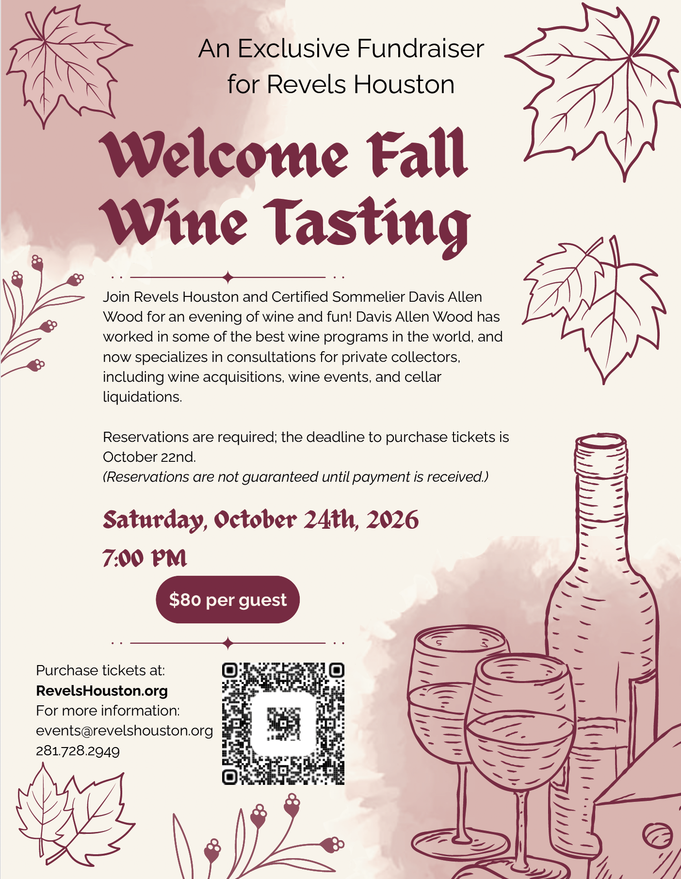 Welcome Fall Wine Tasting
