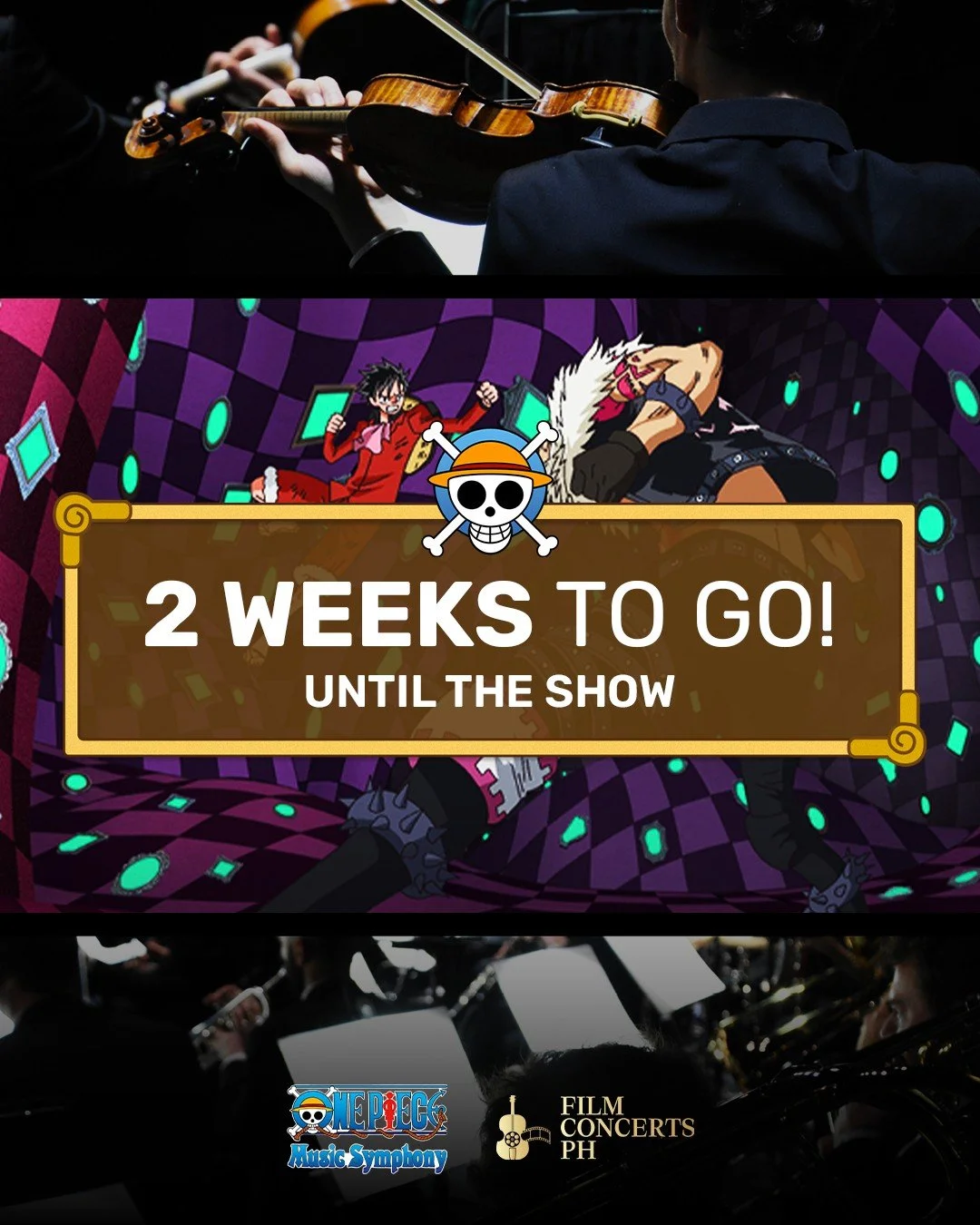 Nakamas, the adventure begins in just 2 weeks! 🏴&zwj;☠️🎶

Gather your crew to secure 2 tickets and save 45% off on your third ticket on any of our shows. There are a few seats left for the following dates: 
☠️ November 8, 2025, 6:00 PM 
☠️ November