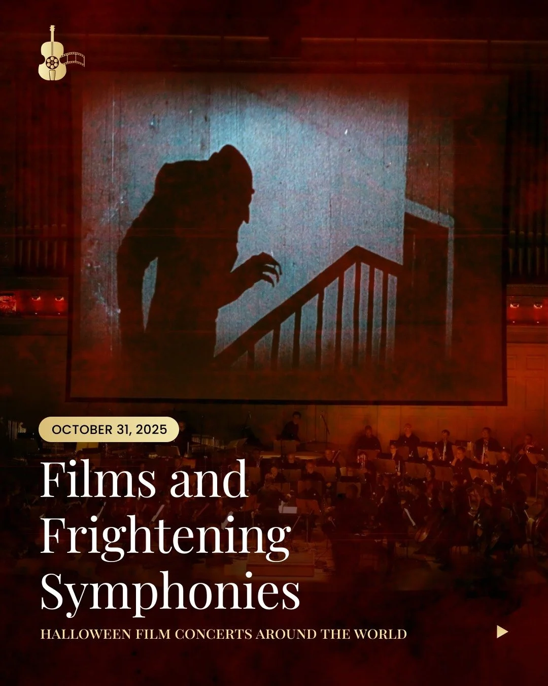 Beware&hellip; orchestras all over the world are conjuring up the sounds of the season! 👀

Happy Halloween to all you brave souls. 👻

#HappyHalloween #Halloween #ScaryMovies #MoviesinConcert #FilmConcerts