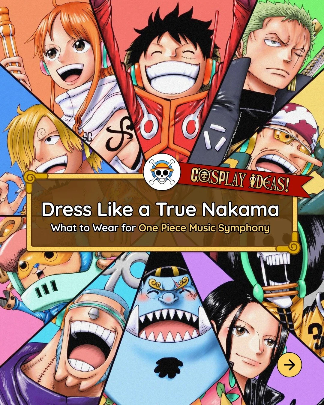 Not sure what to wear for your voyage to 𝐎𝐍𝐄 𝐏𝐈𝐄𝐂𝐄 𝐌𝐮𝐬𝐢𝐜 𝐒𝐲𝐦𝐩𝐡𝐨𝐧𝐲? 🤔

Here's how to dress up like your favorite One Piece characters without cosplaying! 👒

We encourage all our guests to come in cosplay or One Piece&ndash;inspi