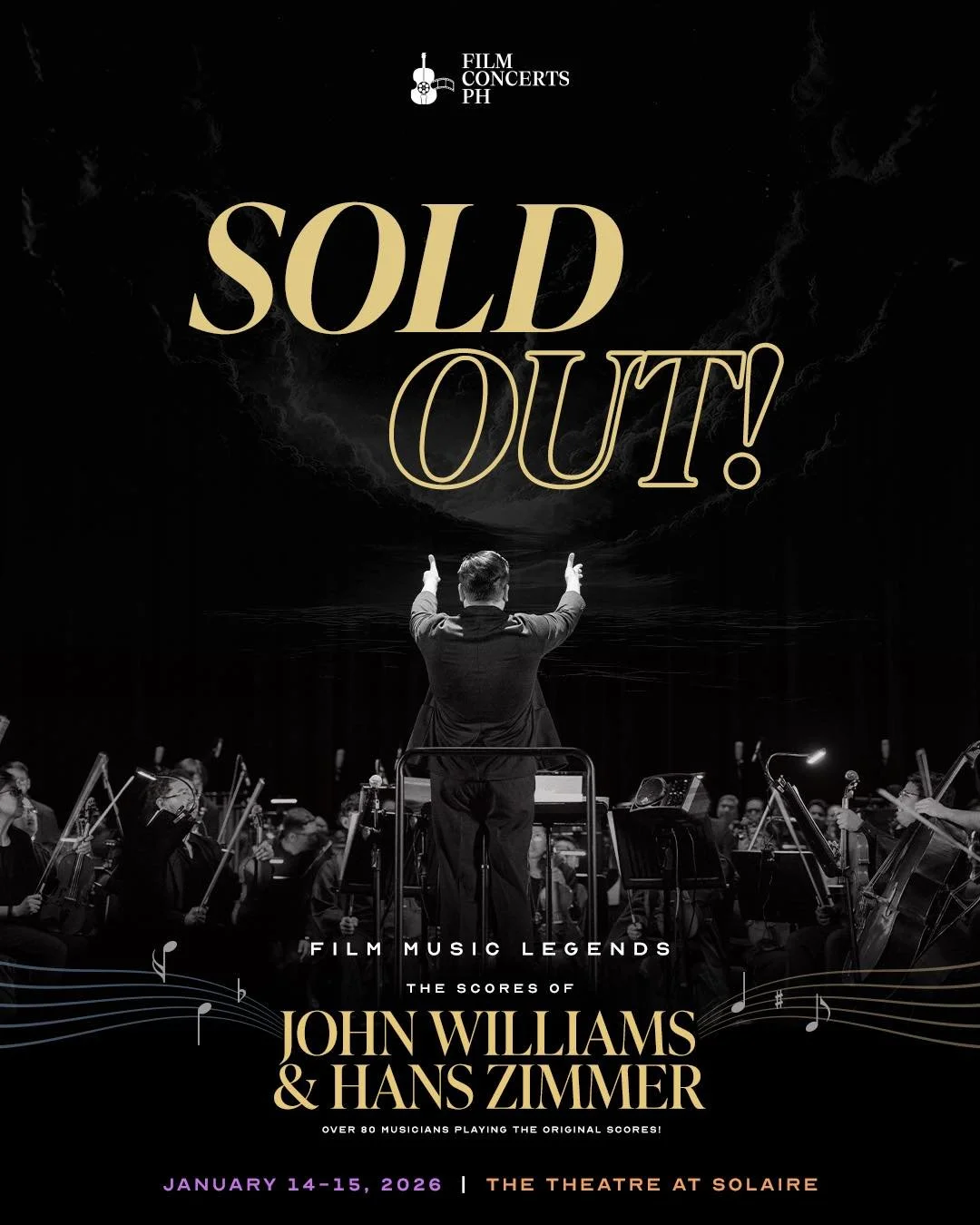 𝐅𝐢𝐥𝐦 𝐌𝐮𝐬𝐢𝐜 𝐋𝐞𝐠𝐞𝐧𝐝𝐬: 𝐓𝐡𝐞 𝐒𝐜𝐨𝐫𝐞𝐬 𝐨𝐟 𝐉𝐨𝐡𝐧 𝐖𝐢𝐥𝐥𝐢𝐚𝐦𝐬 &amp; 𝐇𝐚𝐧𝐬 𝐙𝐢𝐦𝐦𝐞𝐫 is now officially 𝗦𝗢𝗟𝗗 𝗢𝗨𝗧.

Film Concerts PH extends its gratitude for the overwhelming response. We look forward to welcoming 