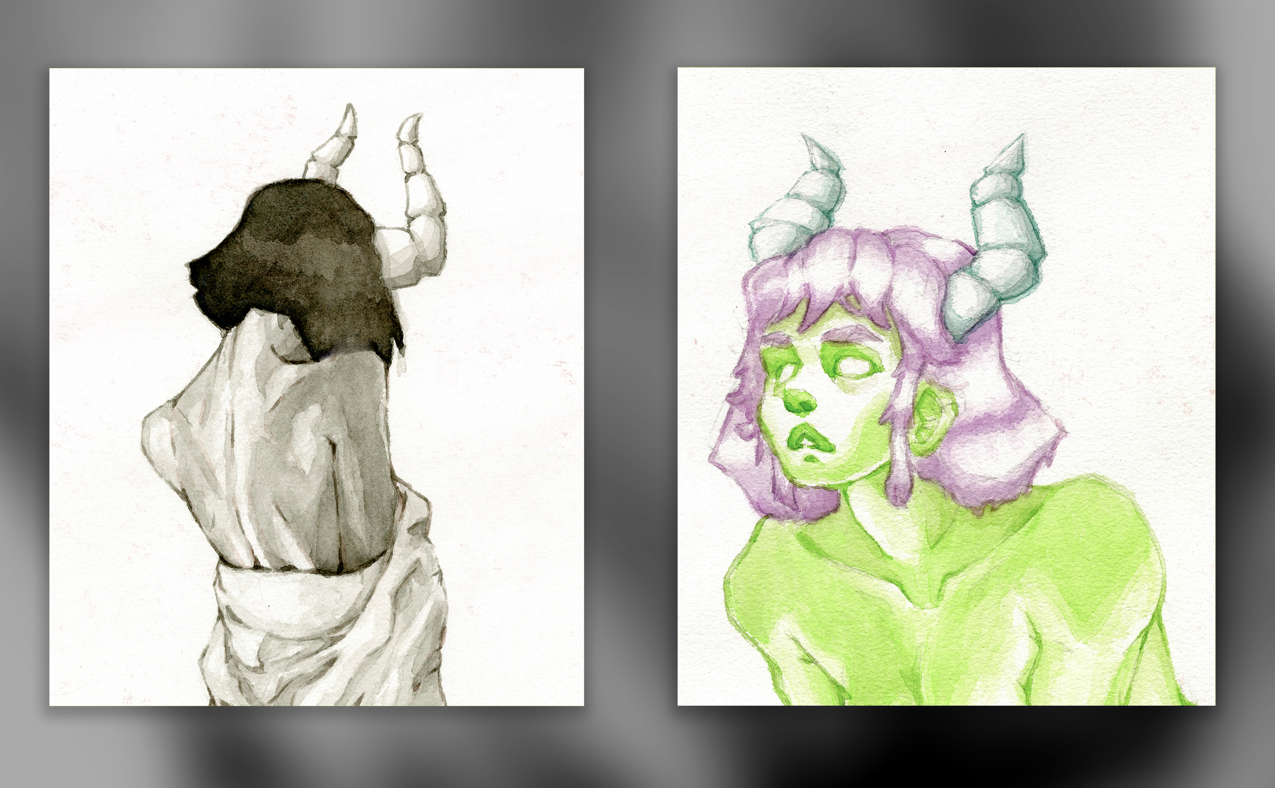 Watercolor Anatomy Studies