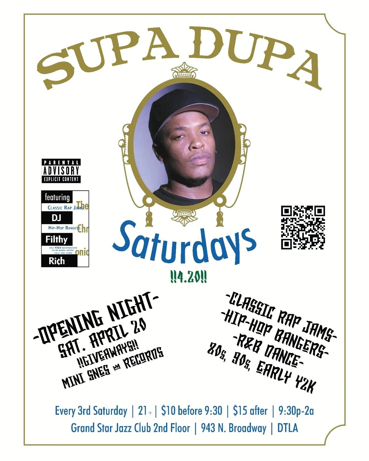 DISCOUNT Presale Tickets are now live!! Get em while they're hot at http://supadupala.com ! Throwback Rap, Hip-hop and R&amp;B. That's what's up, LA!
