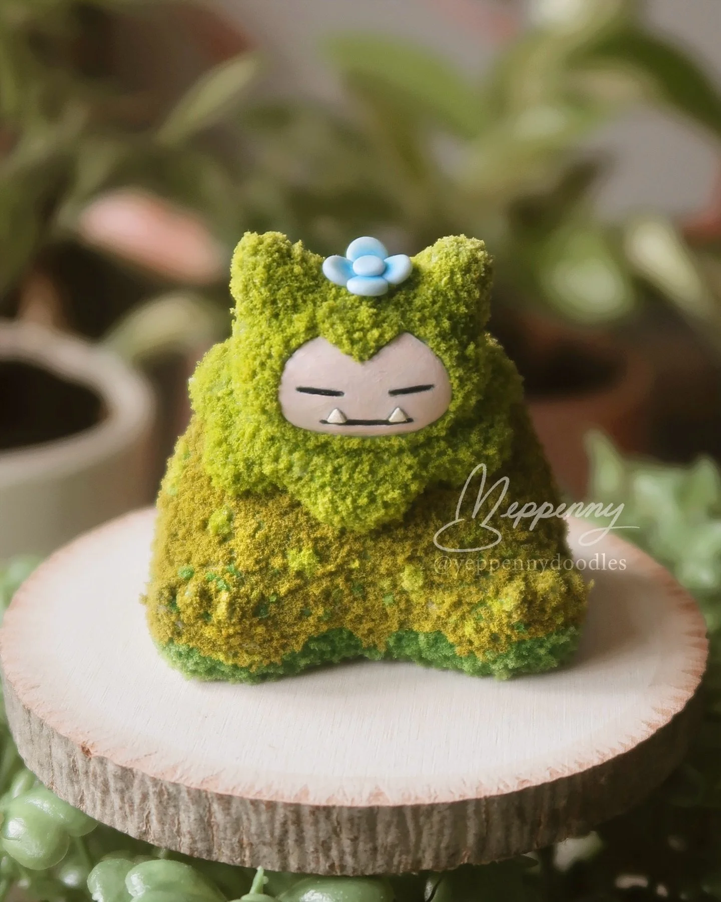 clay mosslax 🌿 full making-of vid on the tubes 😌
.
.
.
#polymerclay
#clay
#crafting
#mosslax
#pokopia