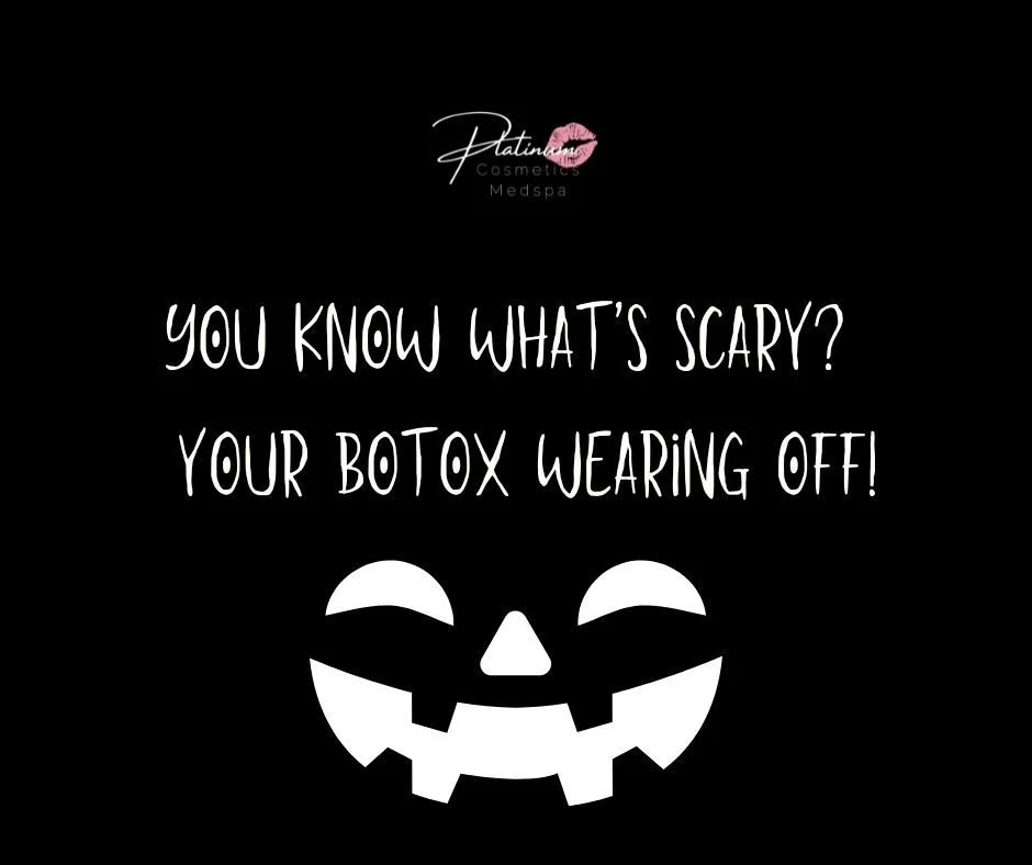 🎃 You know what&rsquo;s really scary? 😱

Your Botox wearing off right before the holidays!

Don&rsquo;t let those fine lines make a comeback &mdash; keep your skin smooth, flawless, and festive all season long. ✨

👻 Book your Botox appointment now