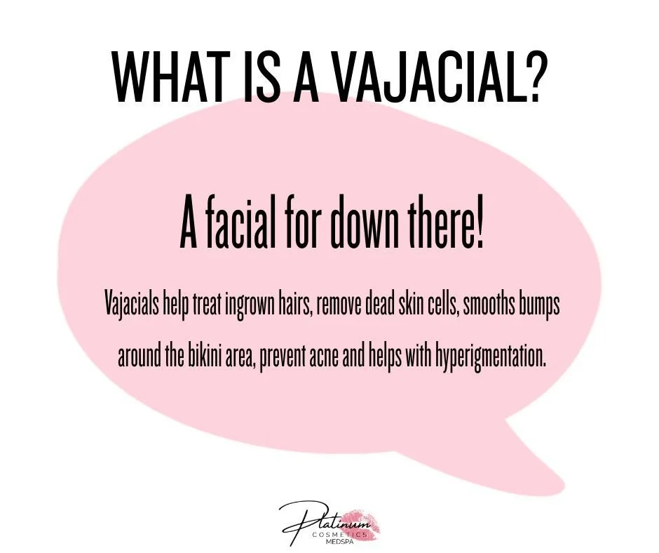 What is a Vajacial? ✨

A vajacial is a facial for your bikini area &mdash; designed to treat the skin after waxing and help keep everything smooth, calm, and clear.

This treatment focuses on cleansing, gentle exfoliation, soothing masks, and targete