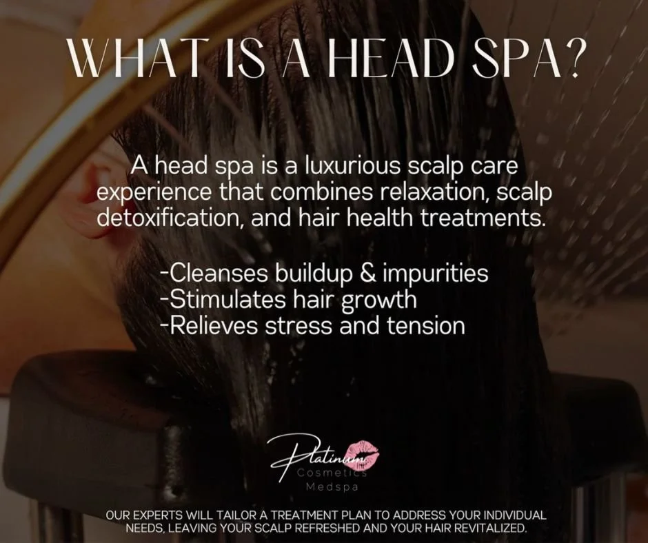 🌿 Ever Wondered What a Head Spa Is? 🌿

If you&rsquo;ve been seeing head spas everywhere and wondering what the hype is about &mdash; this post is for you!

A Head Spa Treatment is a relaxing scalp therapy designed to deeply cleanse, nourish, and re