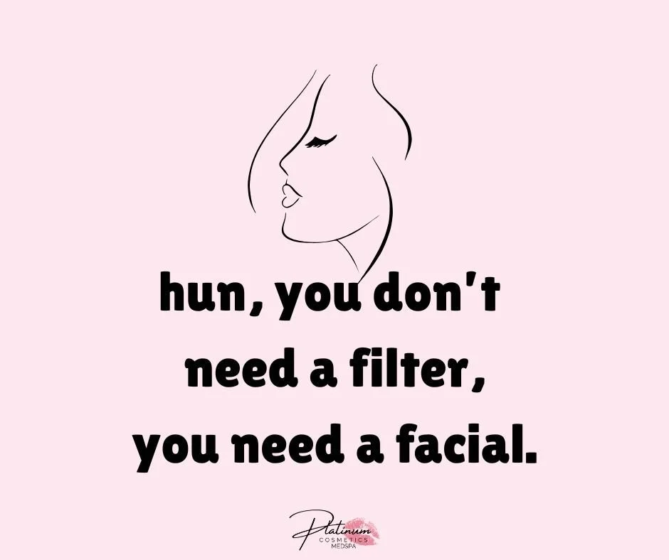 &ldquo;Filters are cute&hellip; but facials are forever.&rdquo; ✨😉

That glow you&rsquo;re chasing? It doesn&rsquo;t come from an app &mdash; it comes from healthy, treated, well-loved skin.

Exfoliation. Hydration. Collagen stimulation. Professiona