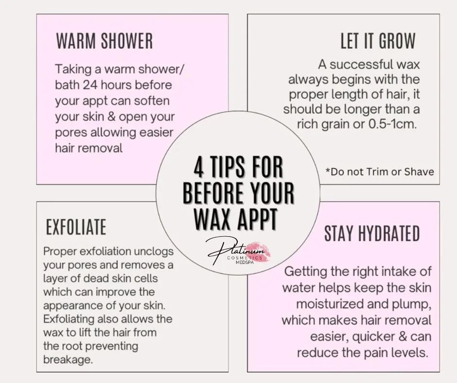 Getting ready for your Brazilian? 👀✨

Here&rsquo;s how to prep like a pro for the smoothest results:

🚿 Take a warm shower 24 hours prior &ndash; Warm water helps open pores and soften the skin for easier hair removal.

🌱 Let it grow &ndash; Don&r