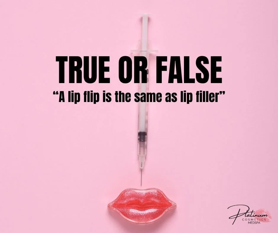 ❌ False! A Lip Flip is NOT the same as filler 💋✨

A lot of people think they&rsquo;re interchangeable &mdash; but they&rsquo;re actually very different treatments!

💉 A Lip Flip can be a great alternative to filler if you&rsquo;re looking for a sub
