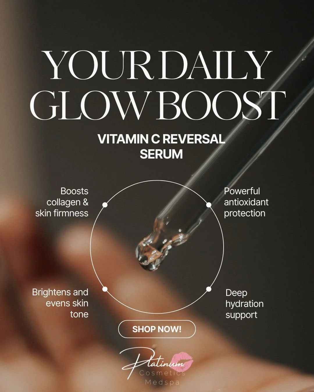 ✨ Glow Starts Here ✨

If your skin is looking dull, uneven, or just not as radiant as you&rsquo;d like &mdash; this is your sign 💫

The Vitamin C Reversal Serum is your go-to for:
🍊 Brightening skin tone
💧 Deep hydration
✨ Smoother, more radiant s