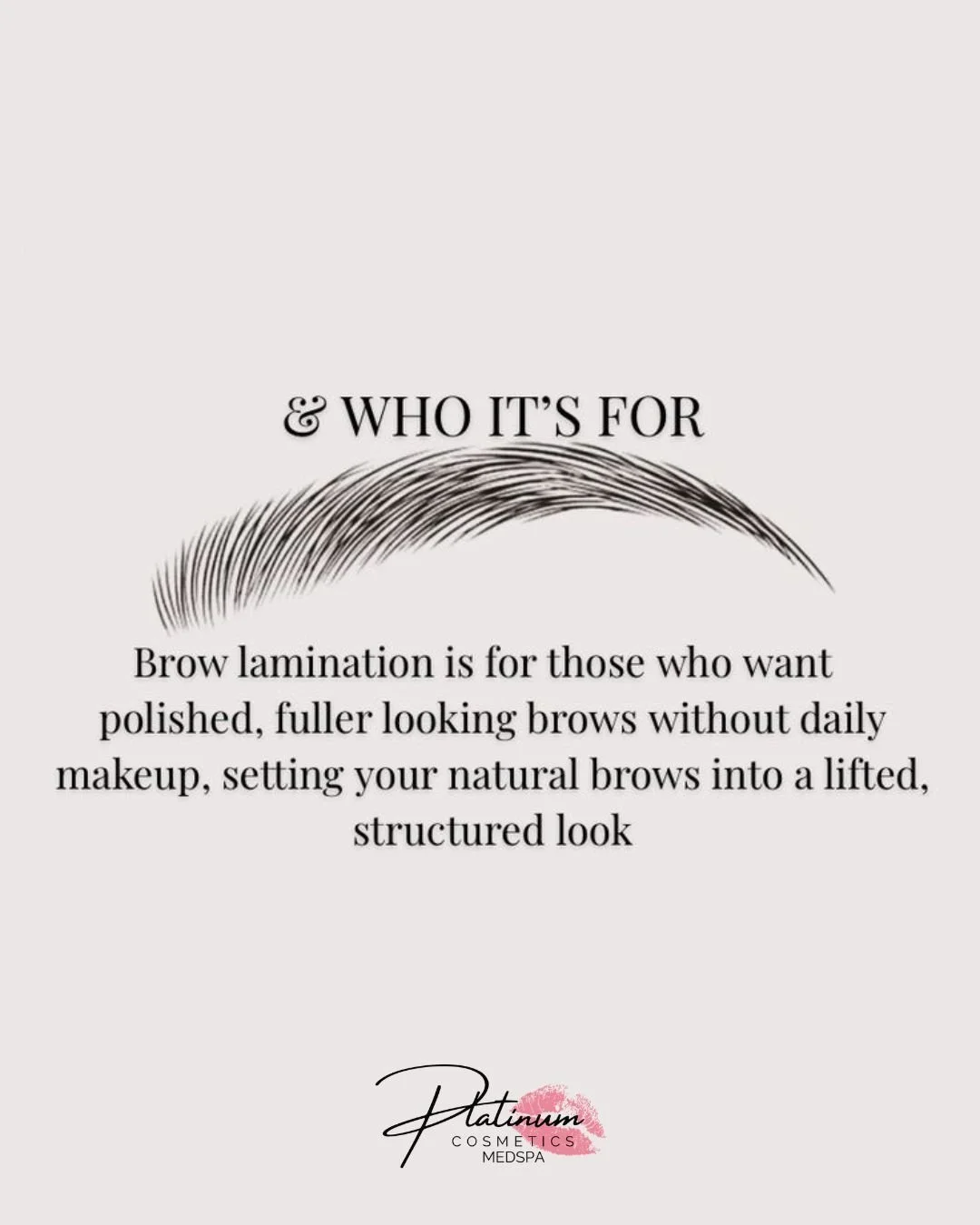 If your brows don&rsquo;t stay where you want them&hellip; this is your sign 👀✨

Brow lamination = lifted, fuller brows with zero daily effort 💕
Call now to book (320) 639-1223