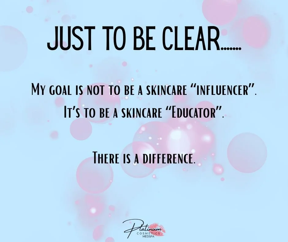 ✨📚 I&rsquo;m not here to influence&hellip; I&rsquo;m here to educate 📚✨

My goal isn&rsquo;t to be a skincare &ldquo;influencer.&rdquo;
It&rsquo;s to be a skincare educator 🤍

Because there&rsquo;s a difference 👇
✨ Influencing sells trends
✨ Educ