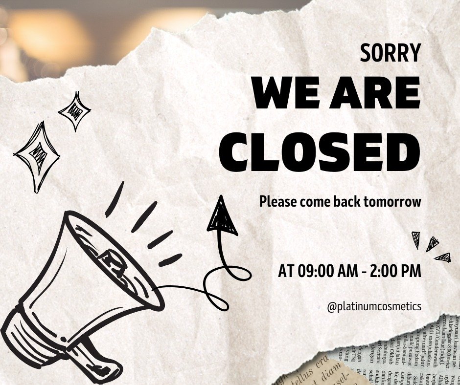 We are closing today at 4:15PM! We will be back open normal hours tomorrow Saturday, April 25th from 9AM to 2PM.