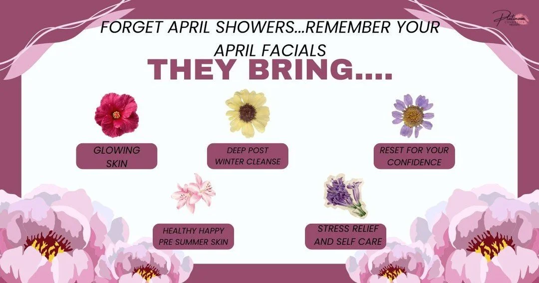 Forget April showers&hellip; don&rsquo;t forget your April facials 🌸✨
While the weather is doing its thing, make sure your skin is getting the care it deserves 🤍

Regular facials help:
&bull; Deeply cleanse + detox the skin
&bull; Boost hydration a
