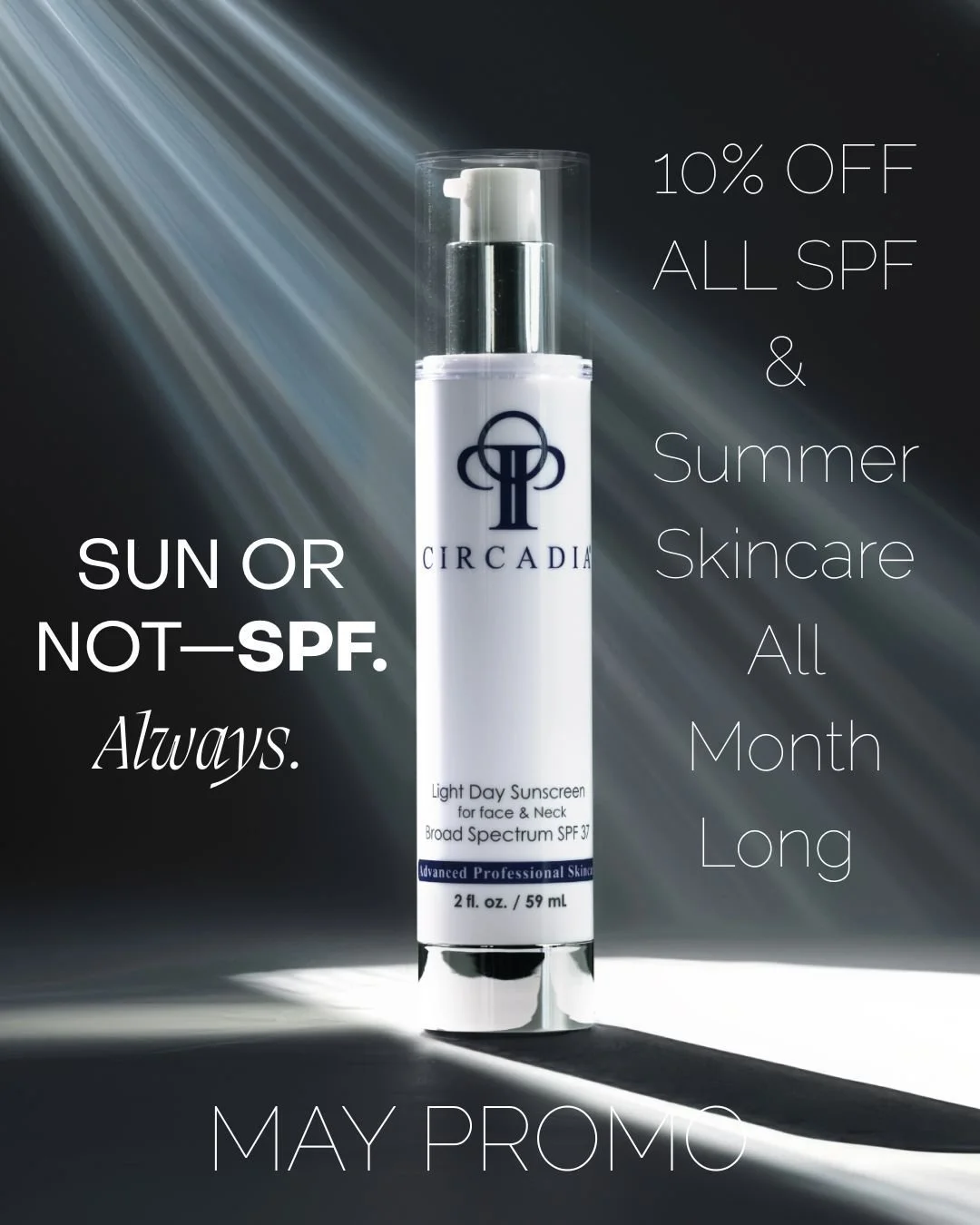 MAY PROMO 🌸

✨ 10% OFF ALL SKINCARE &ndash; all month long

Stock up on your favorites + keep your glow going 🤍
📞 320.639.1230