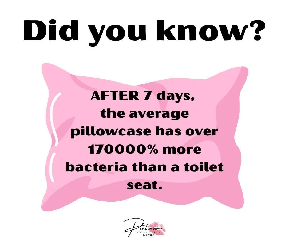 ✨ SKIN TIP ✨

Don&rsquo;t underestimate the power of a simple pillowcase change! 🛏️

Switching out your pillowcase 2&ndash;3 times a week can help:

✔️ Prevent bacteria buildup
✔️ Reduce sweat, oil &amp; saliva on your skin
✔️ Keep pores clear and b