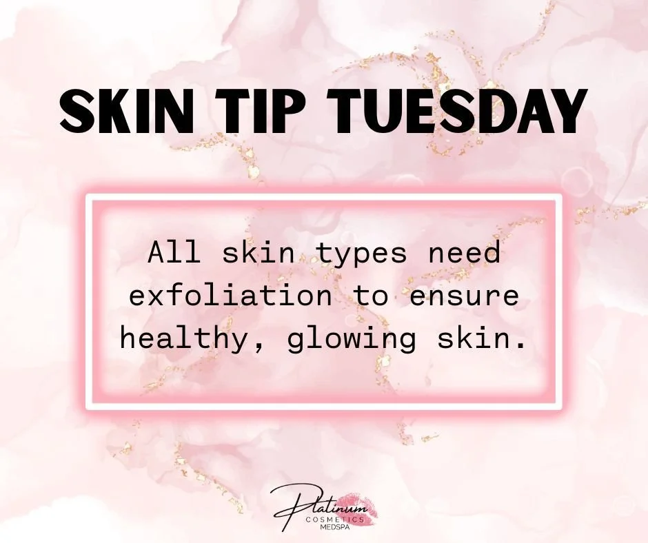 ✨ SKIN TIP TUESDAY ✨

Exfoliation is KEY to achieving that dewy, healthy glow we all love! 💫

By removing dead skin cells, exfoliation helps:
✔️ Smooth and polish your skin
✔️ Boost product absorption
✔️ Reveal a brighter, more radiant complexion

P