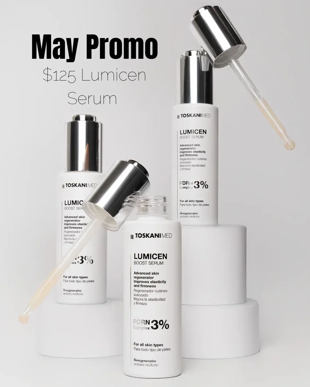 MAY DEAL 🚨

✨ LUMECIN SERUM &ndash; $125 ✨

Upgrade your skincare routine 🔥
Limited supply&mdash;grab yours now!
📞 320.639.1230