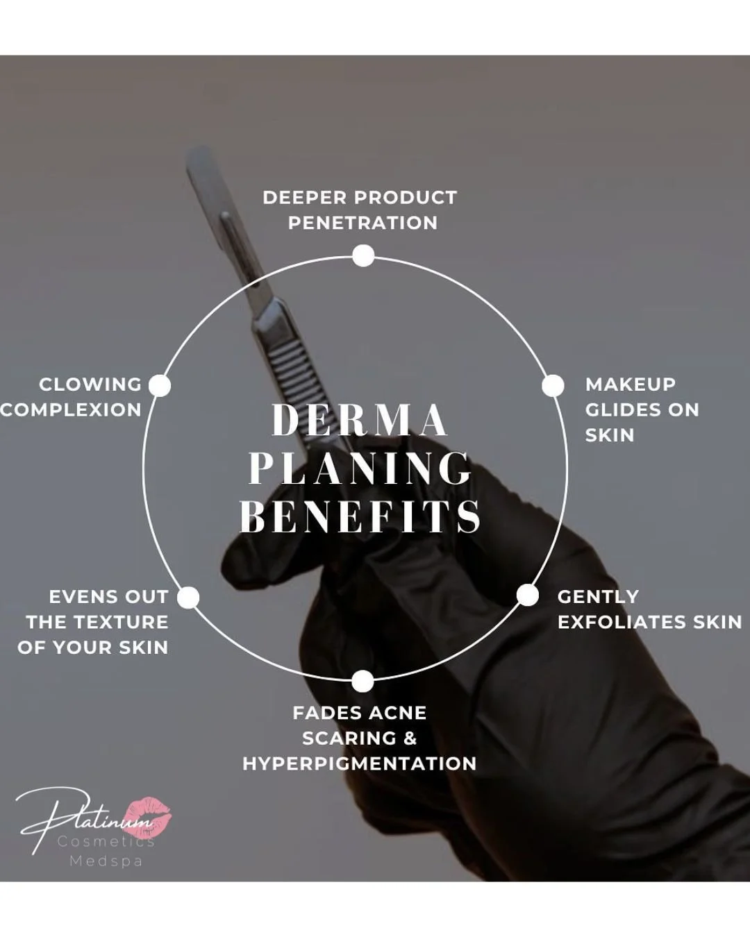 Dermaplaning = your secret to smoother, brighter skin ✨🤍

Benefits of dermaplaning:
✔ Removes dead skin buildup
✔ Gets rid of peach fuzz
✔ Helps makeup apply smoother
✔ Leaves skin glowing instantly
✔ Allows skincare products to absorb better
✔ Crea