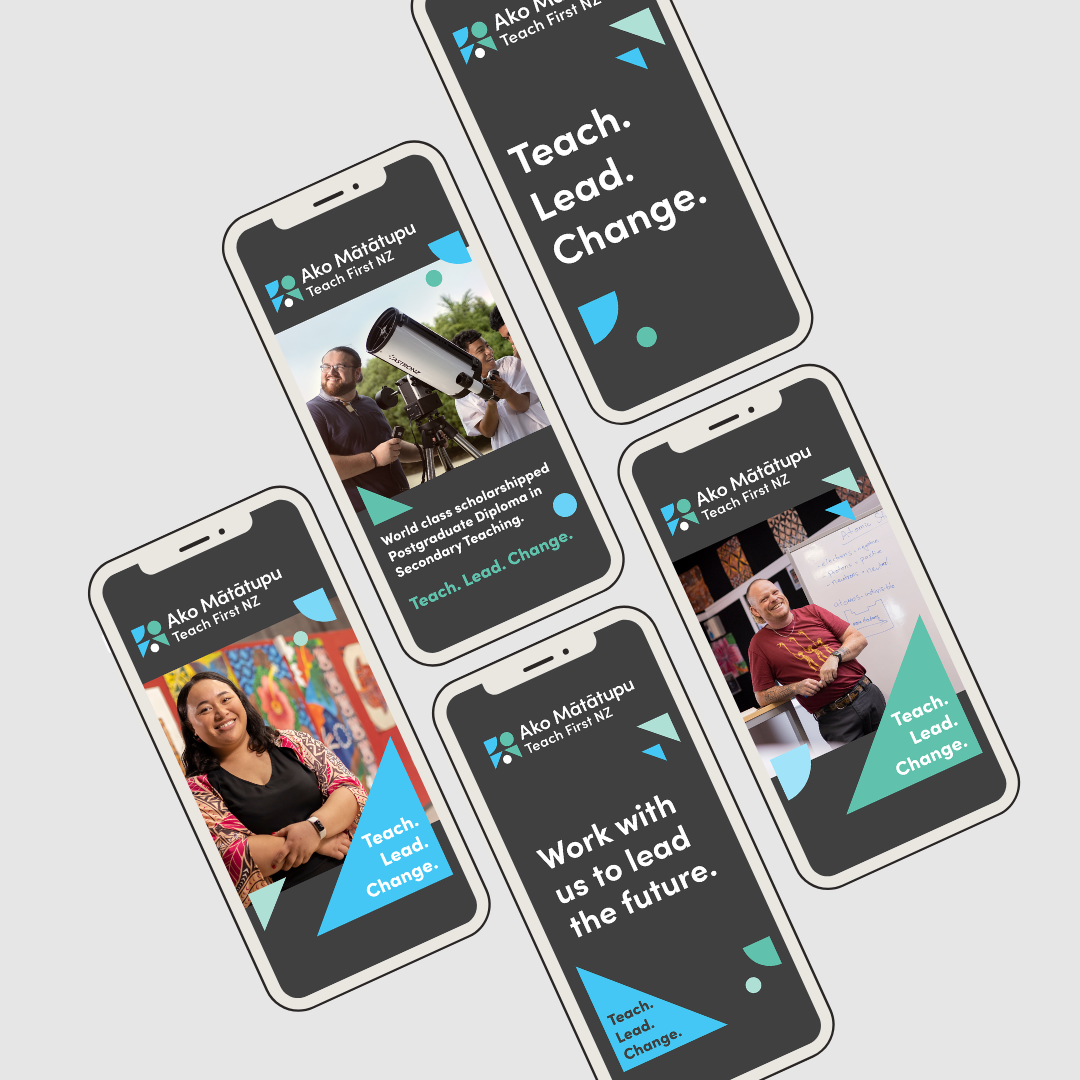 On brand social graphics for Ako Matatupu by Jayne Millar Design