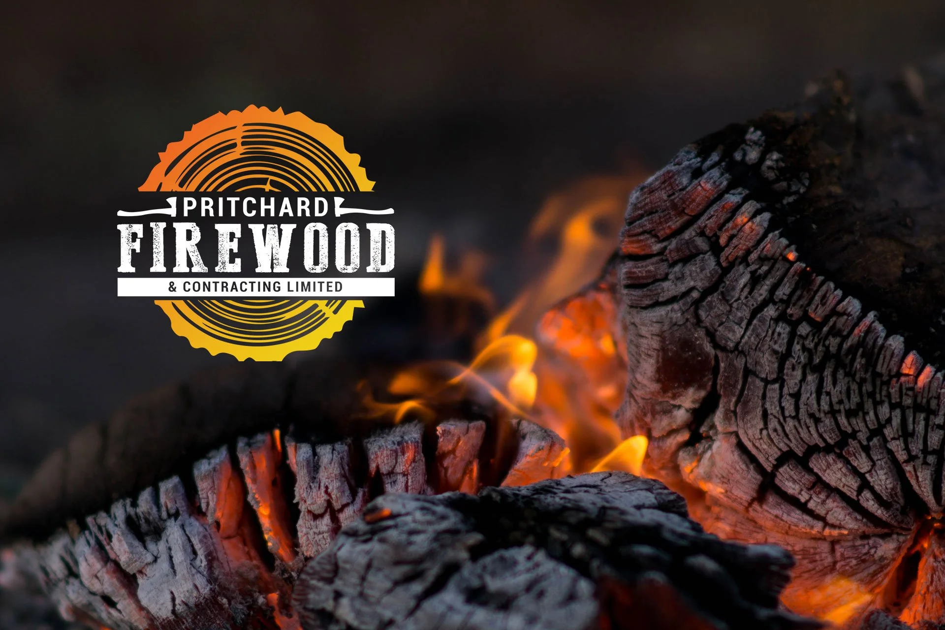 Logo design for Pritchard Firewood by Jayne Millar Design