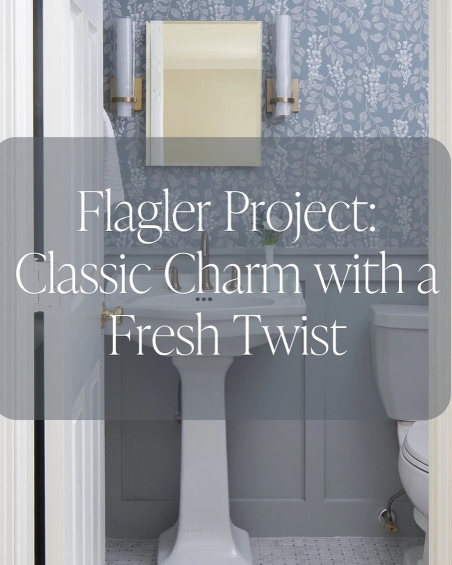 When our newly married clients purchased this 90s Colonial, it had great bones but felt dated and disconnected from the design style they loved. They knew they needed help to bring their vision to life, so they brought us in to 

✔️remodel the powder