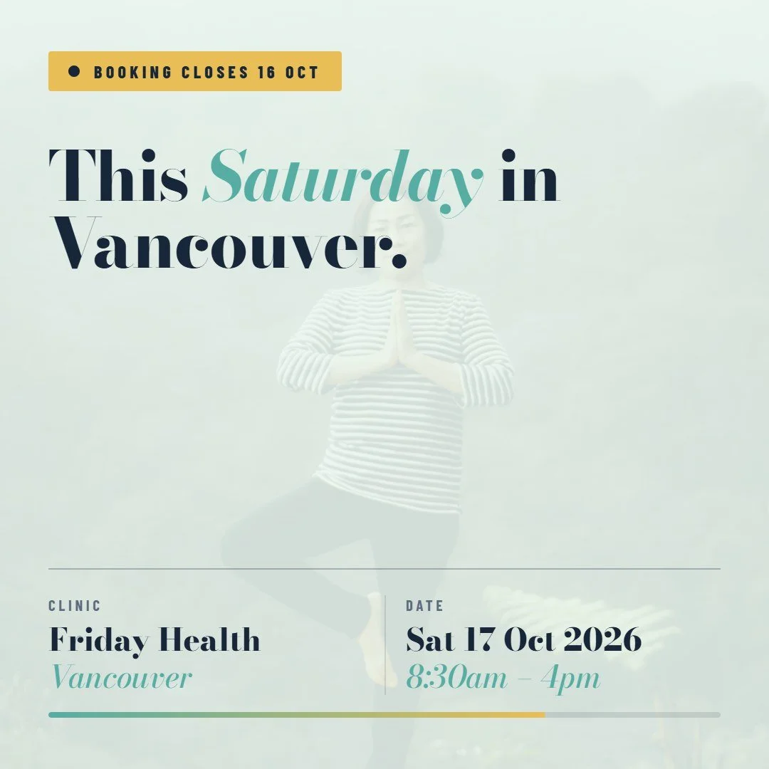⏳ Vancouver, Saturday. Spots are filling.

📍 Friday Health
🗓️ Sat 17 Oct 2026 &middot; 8:30am&ndash;4pm
🦴 REMS &middot; radiation-free &middot; no referral &middot; same-day results

One week to go. Reserve your spot while there is still room.

Bo