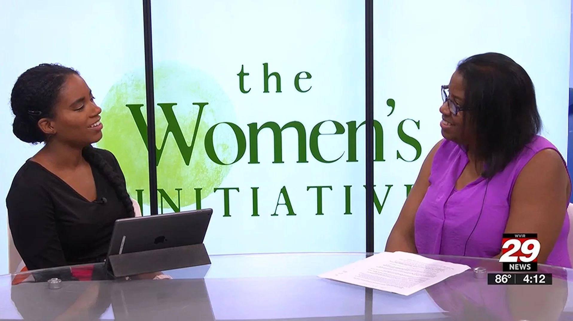 In case you missed it, Sister Circle Community-Based Counselor Jada Edwards joined @wvir29news to talk about Sister Circle and the importance of culturally responsive mental health support through The Women&rsquo;s Initiative. Learn more about upcomi