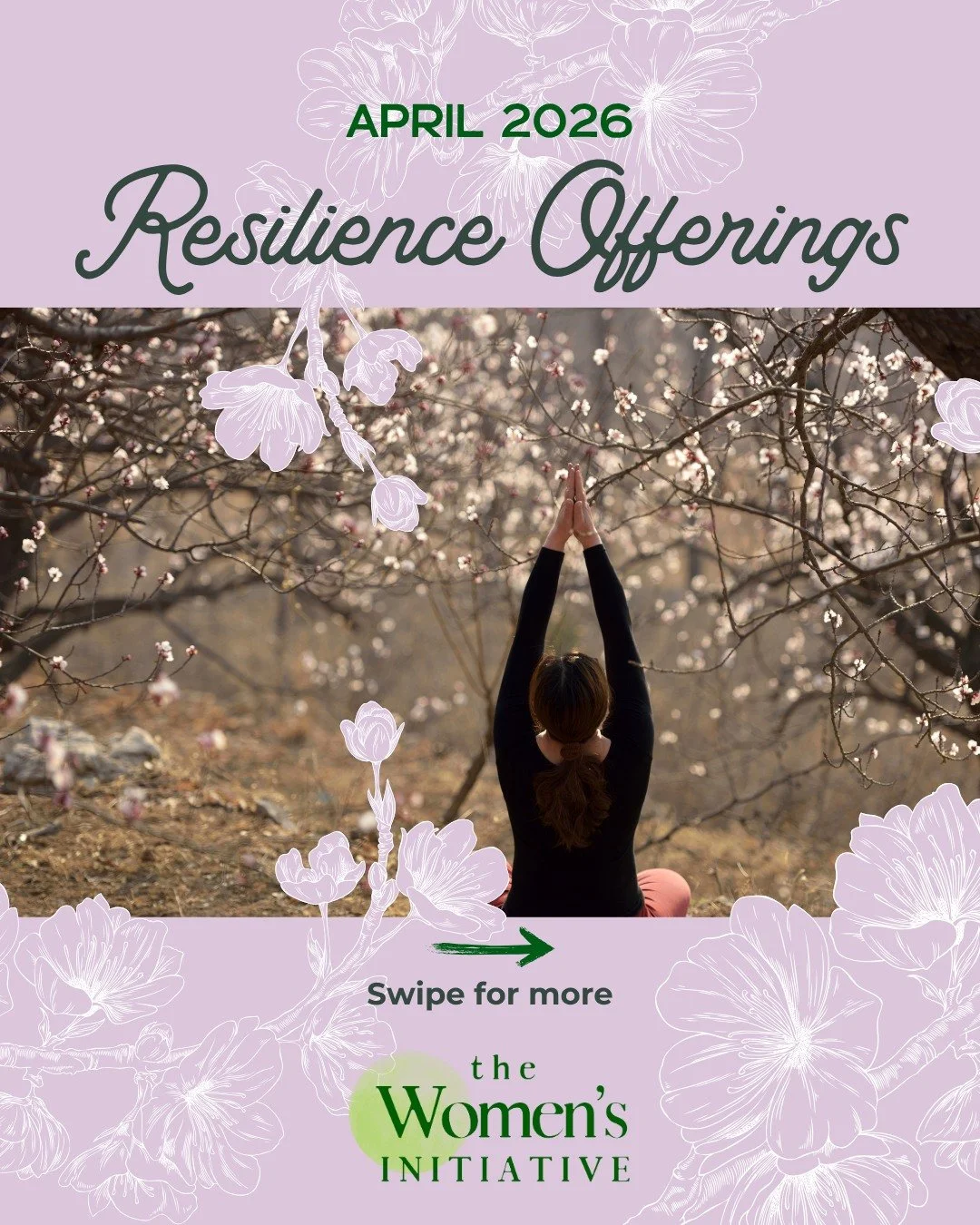 As spring unfolds, April offers space to reconnect with ourselves, with community, and with what helps us feel grounded and supported. 🌸🌱

At The Women&rsquo;s Initiative, this month&rsquo;s programs invite moments of connection and care.

💛 Swipe