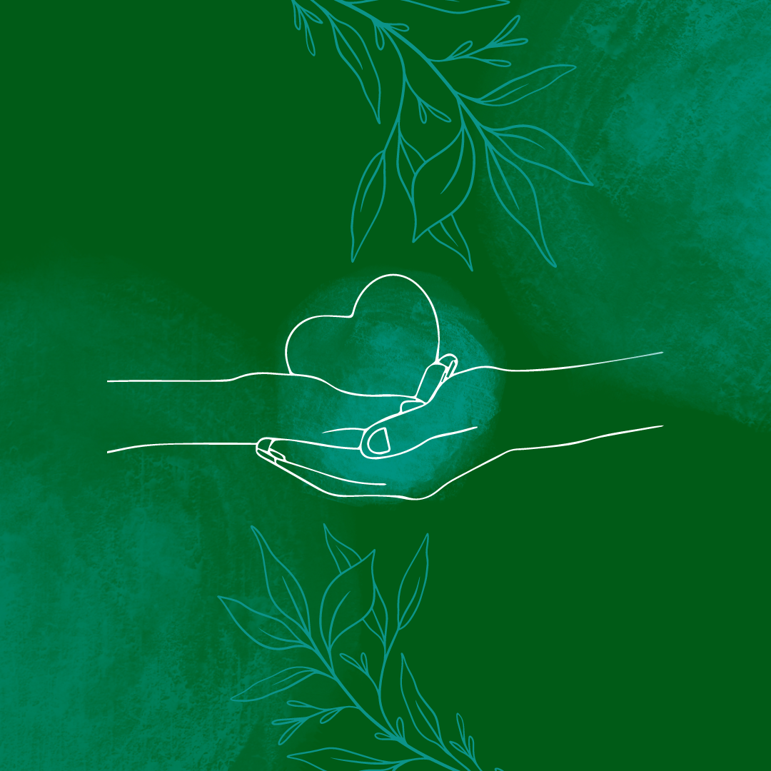 Hands holding a heart