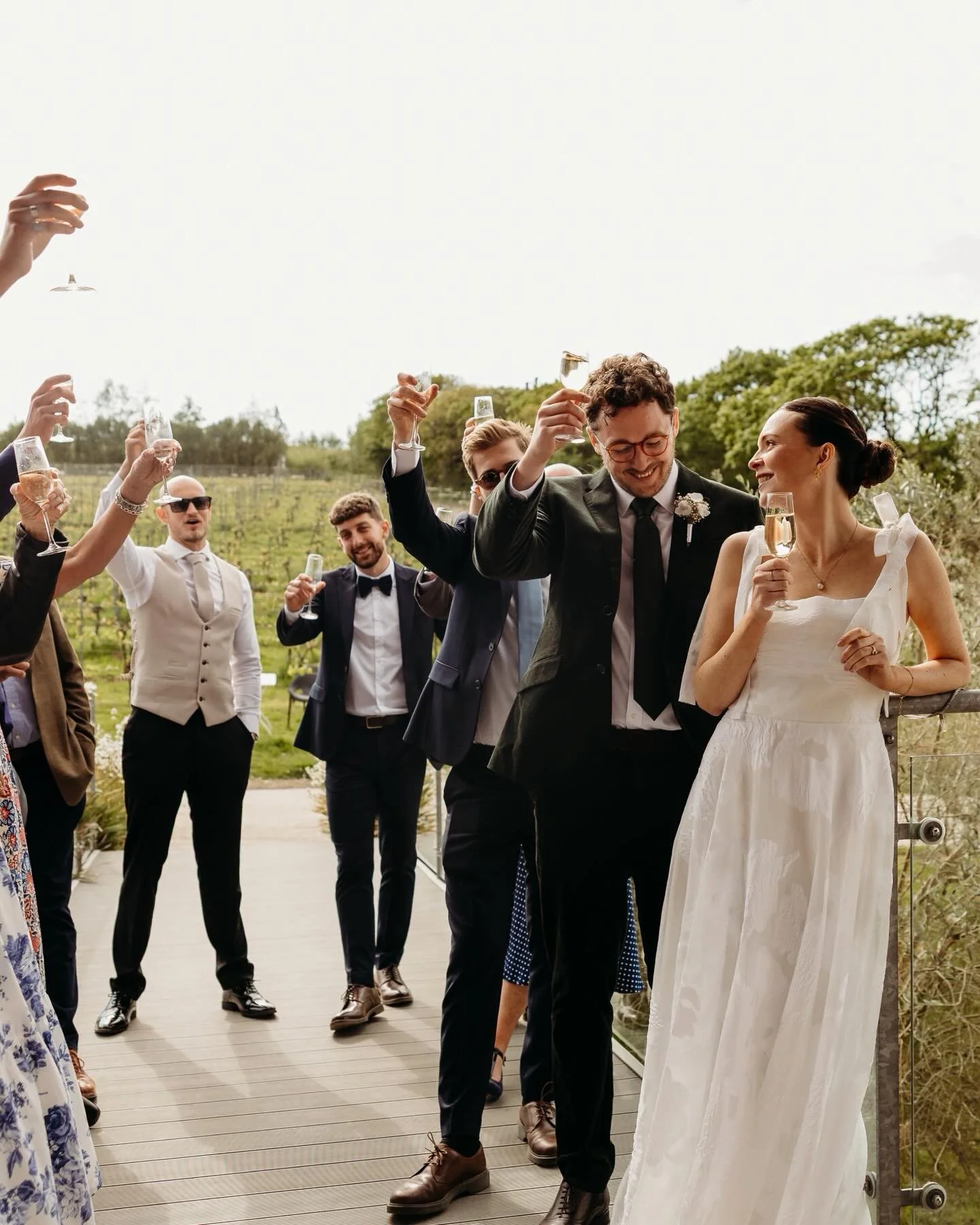 Speeches outside >>>>>>> 

If you&rsquo;re considering doing your speeches outside, do it. Vibes - immaculate 👌🏻 

Photographers: @jordhanphotography 
Venue: @trevibbanmill_vineyard 

#cornwallwedding #cotswoldweddingphotograph