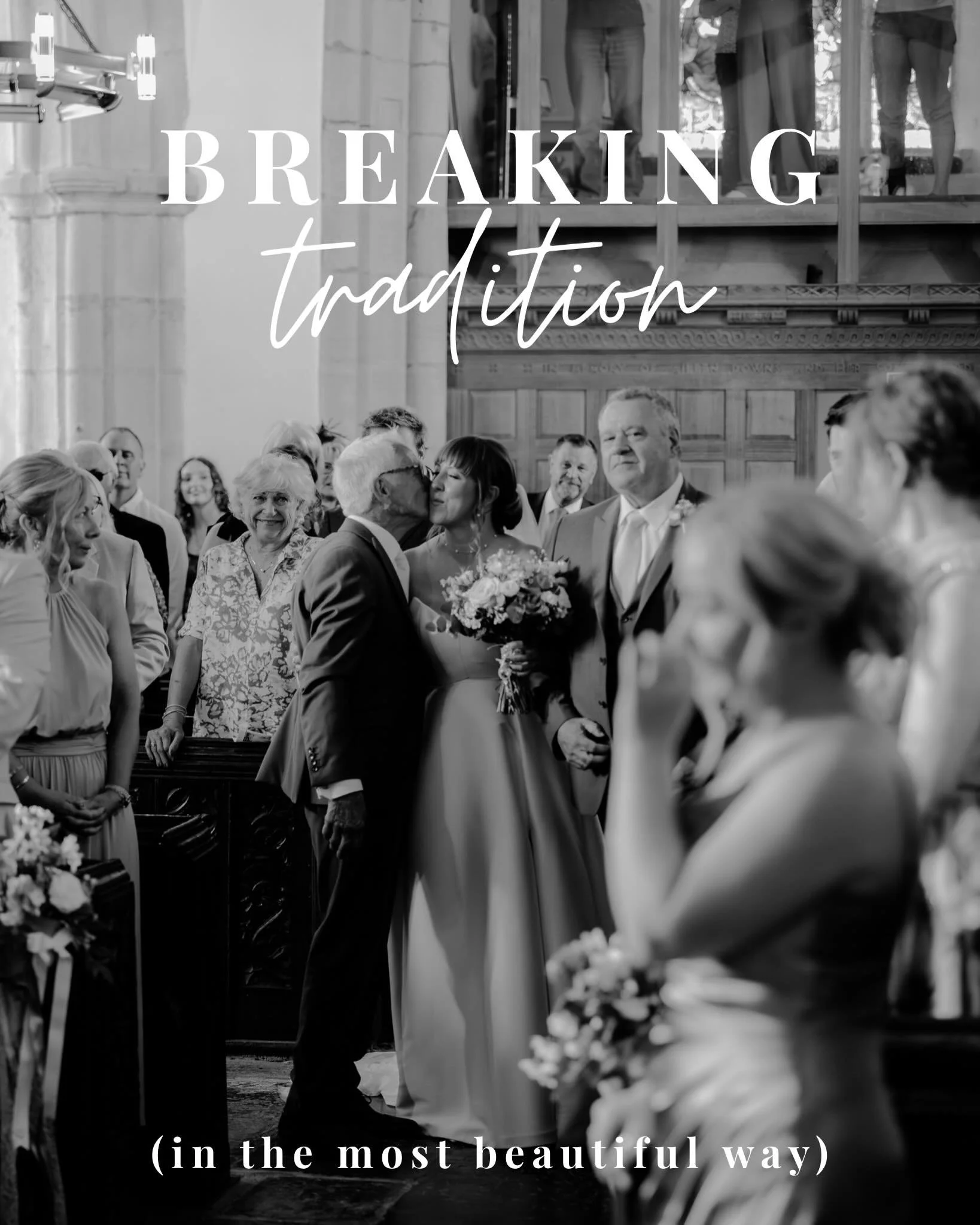 Breaking &ldquo;tradition&rdquo; (in the most beautiful way) 😭 

I genuinely wanted to cry when this happened at S &amp; R&rsquo;s wedding. Steph and her Dad gave her step-dad the biggest surprise&hellip;. 

As they got to the top of the aisle, Step