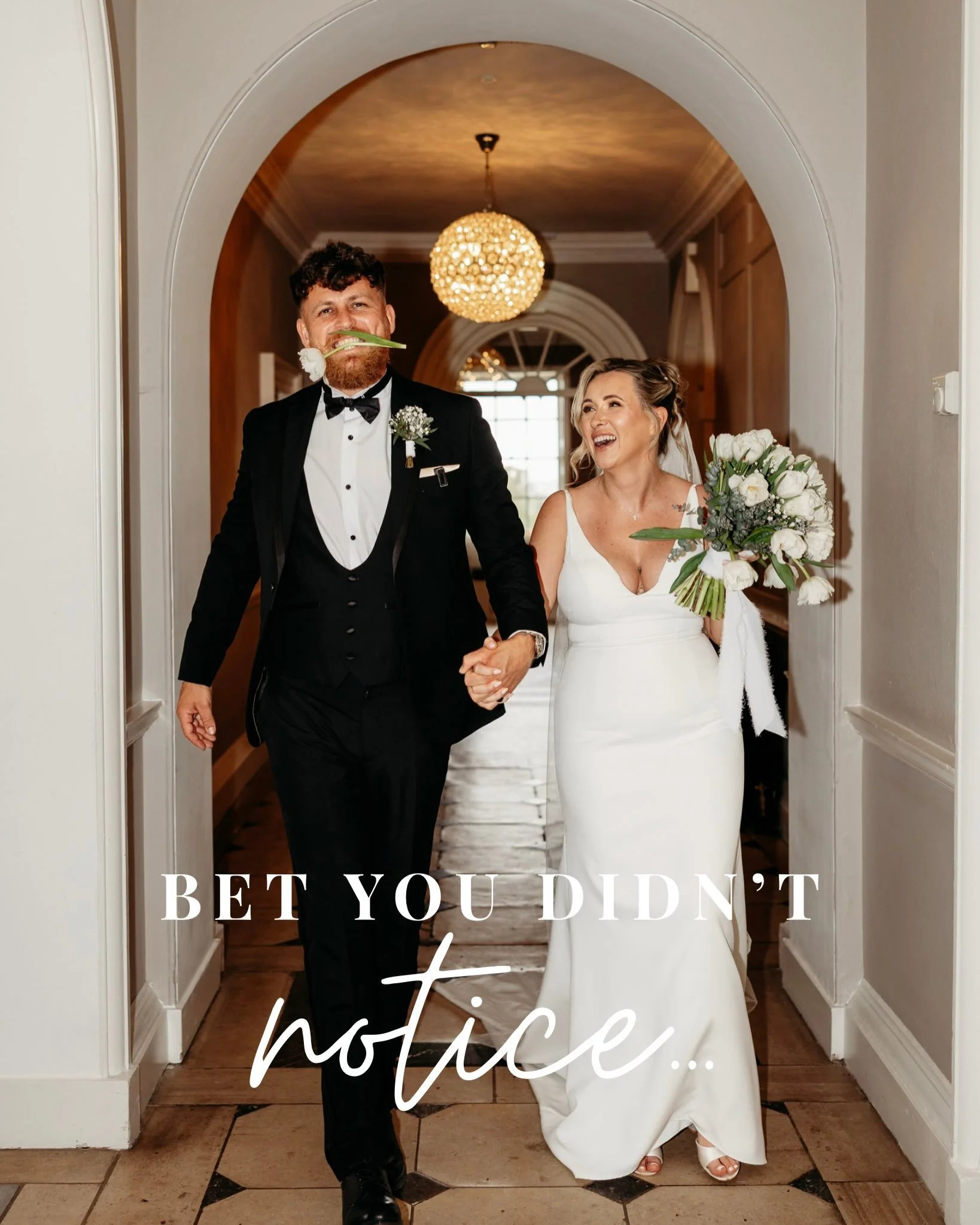 Did you notice?&hellip; 

I bet you didn&rsquo;t notice that Hayley put the wrong time on her invitations, meaning guests turned up at the wrong time? 

Because it&rsquo;s important to realise that things will/do go wrong on a wedding day and you can