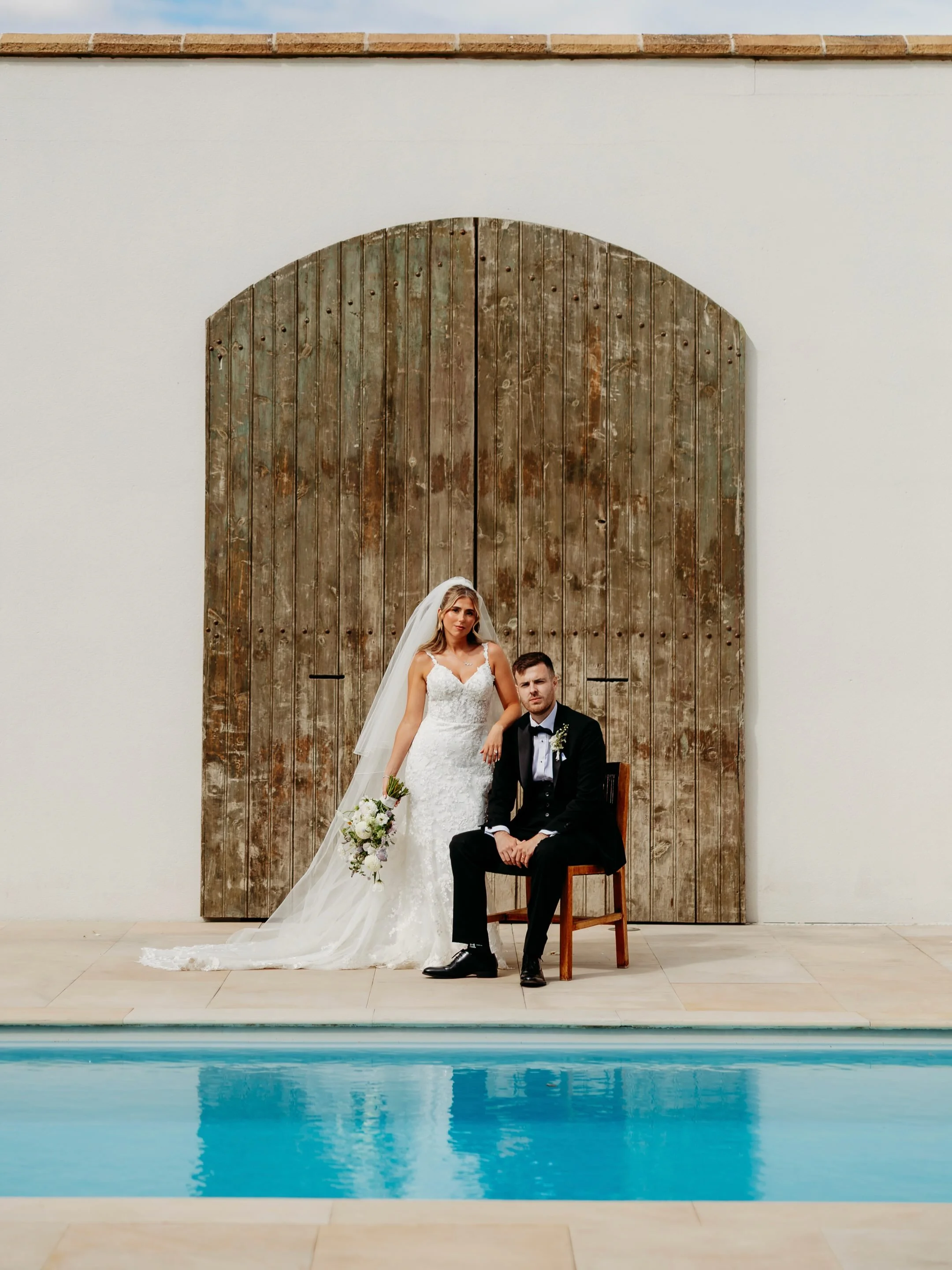 No amount of persuading was going to get Vicki jumping in that pool 😂 

Yesterday was a new venue for us, and what an absolute honour it was. It&rsquo;s so fun getting creative in new spaces 😍 

Congratulations M &amp; V - thank you so much for cho
