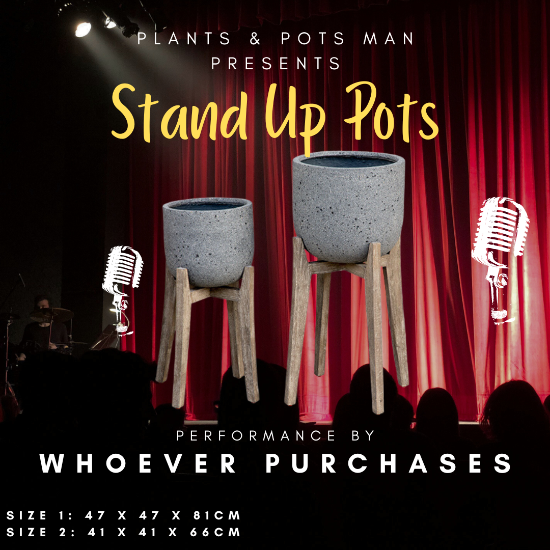 Metrolite cup pot and stand set 2 - Grey