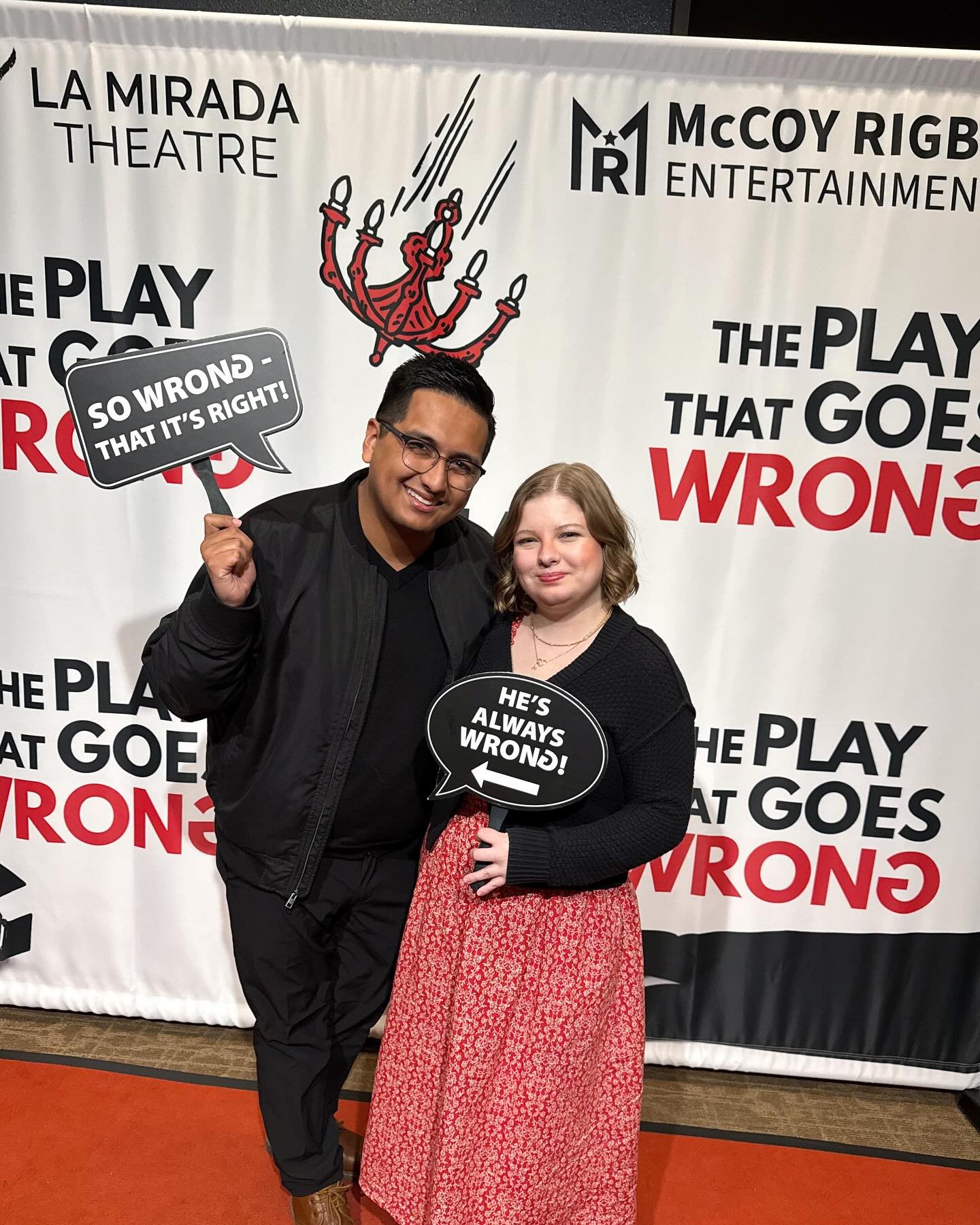 Have you ever seen &ldquo;The Play That Goes Wrong?&rdquo;

Went to see The Play That Goes Wrong at the La Mirada Theatre for Valentine&rsquo;s Day with my love ❤️

ALSO MET THE LOVELY GARRETT CLAYTON. His character was 🧸adorable🧸 and he came out t