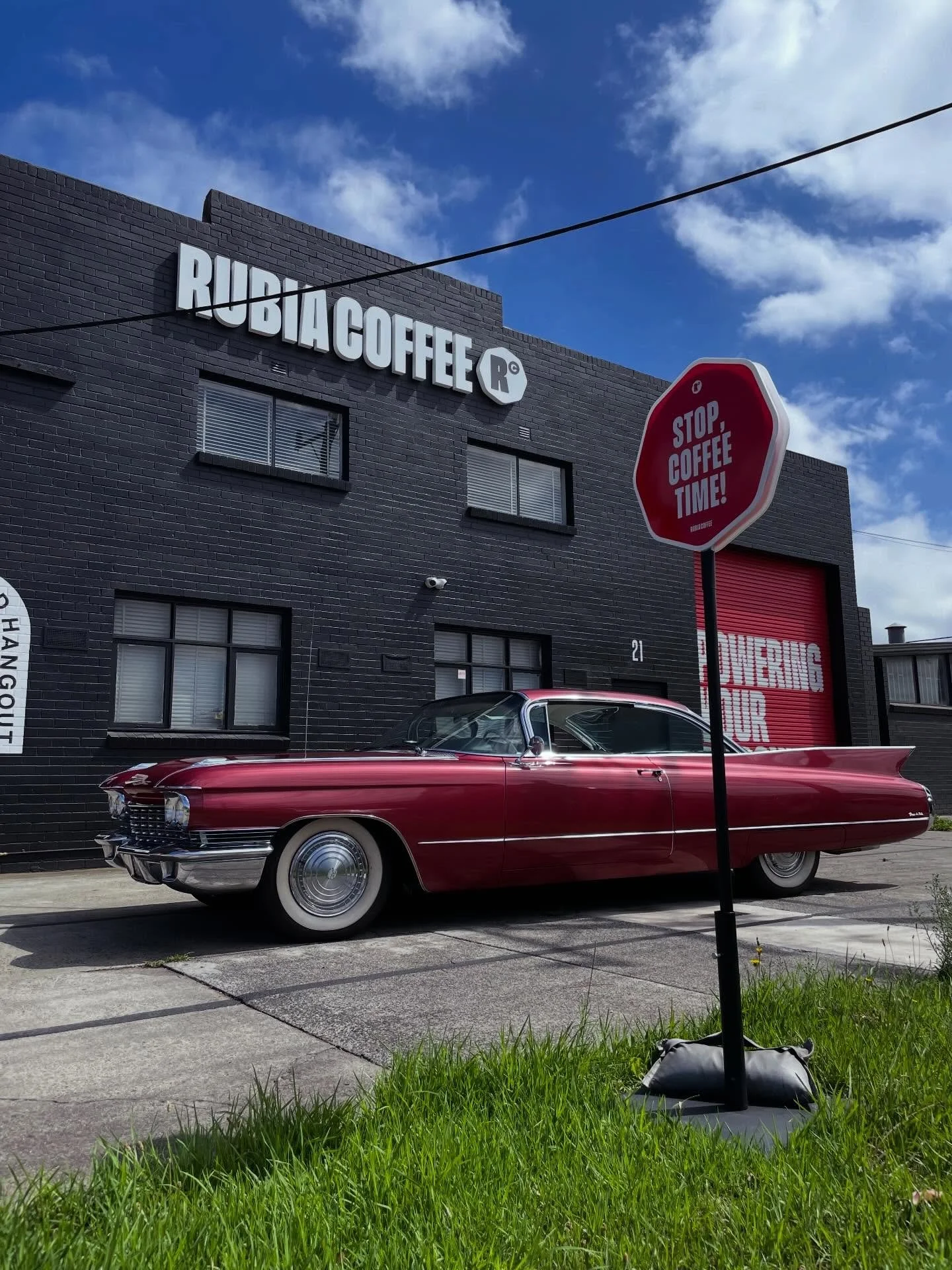 Cars are part of the fabric here at Rubia. 
They seem to be a little partial to us too. 
We&rsquo;re closed Monday, but come park up from Tuesday 7am - 12.30pm.