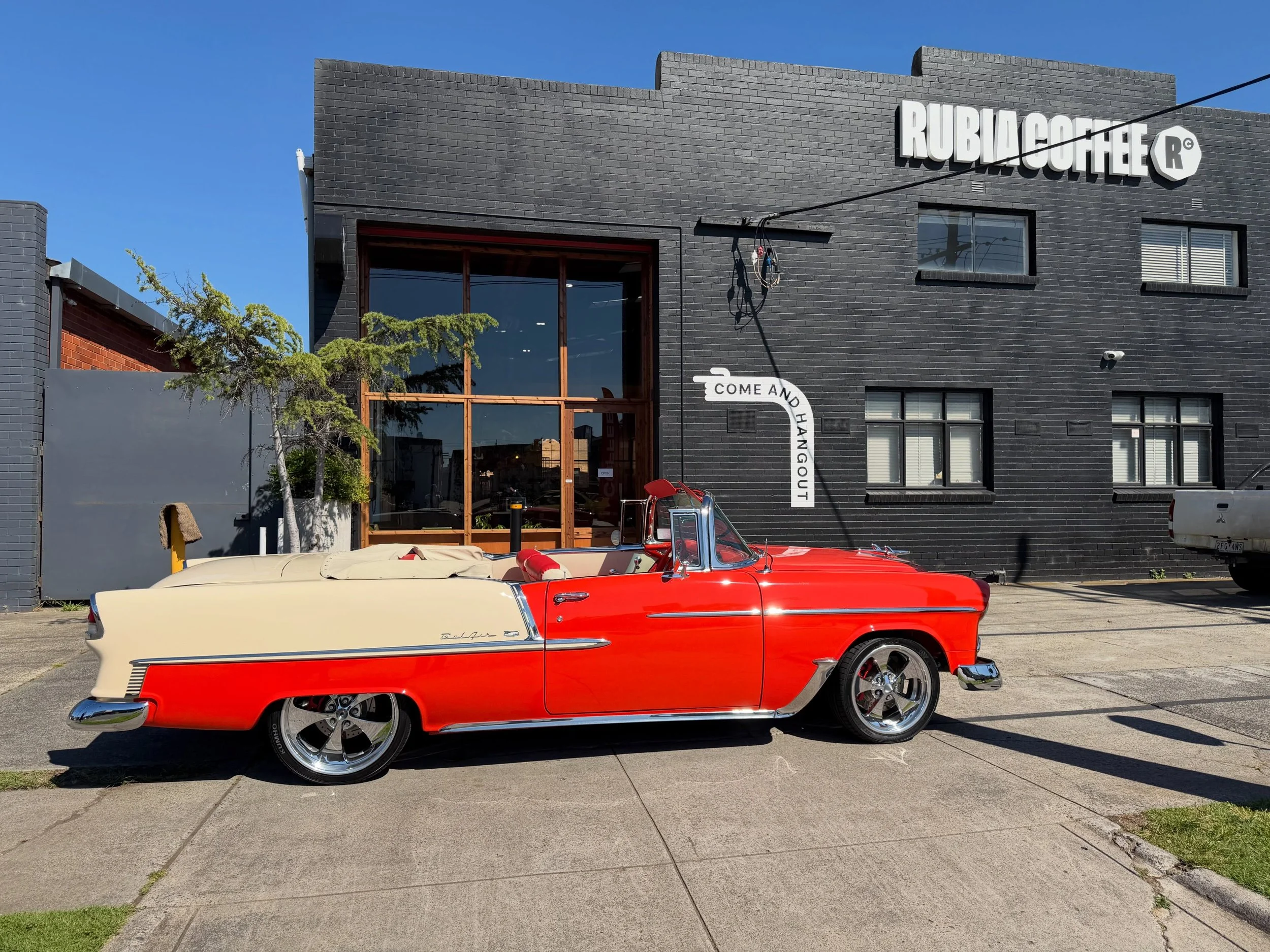 Sun&rsquo;s out, top down cruising. Thanks for popping by @route606hq