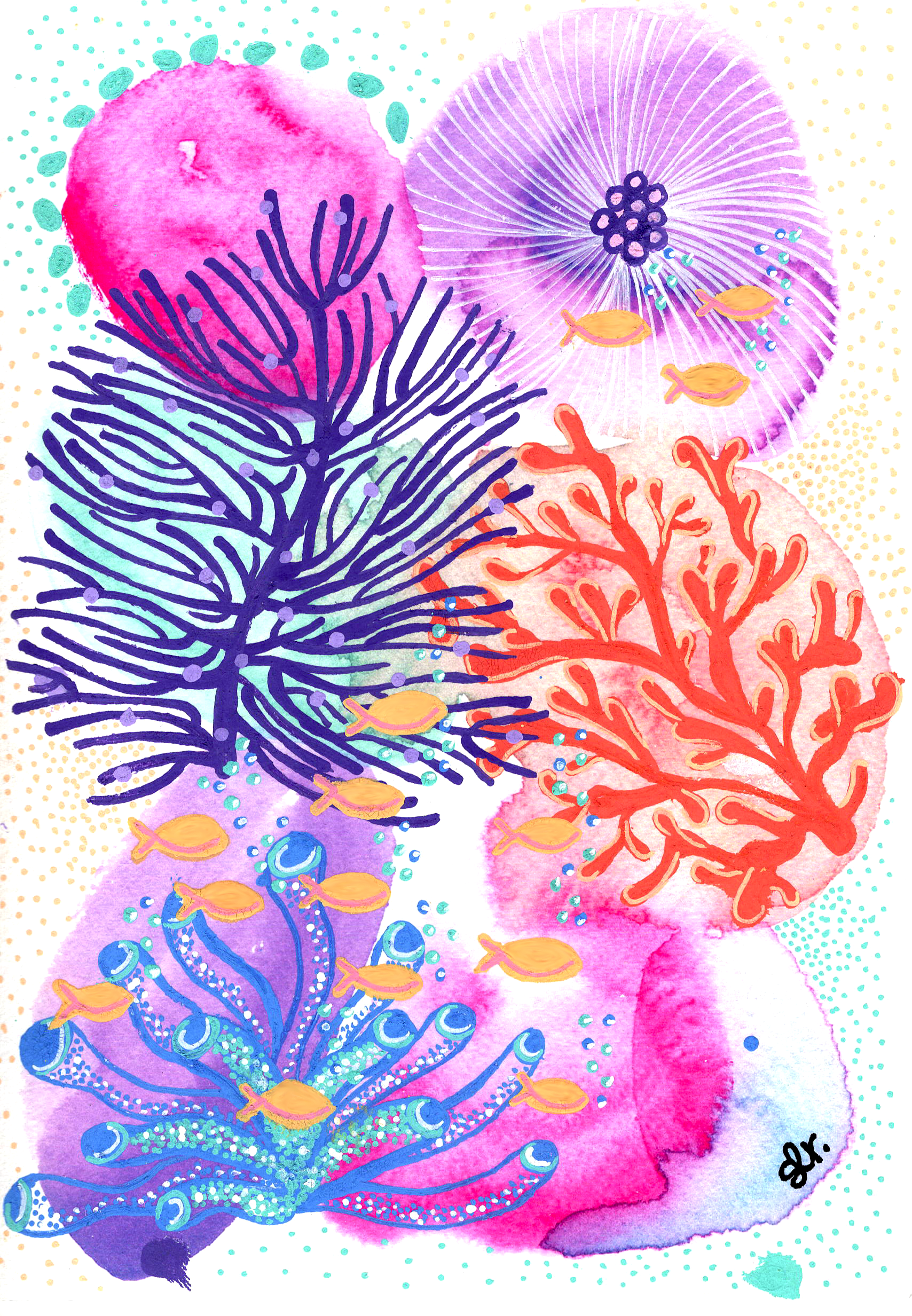 'Coral' Art Print