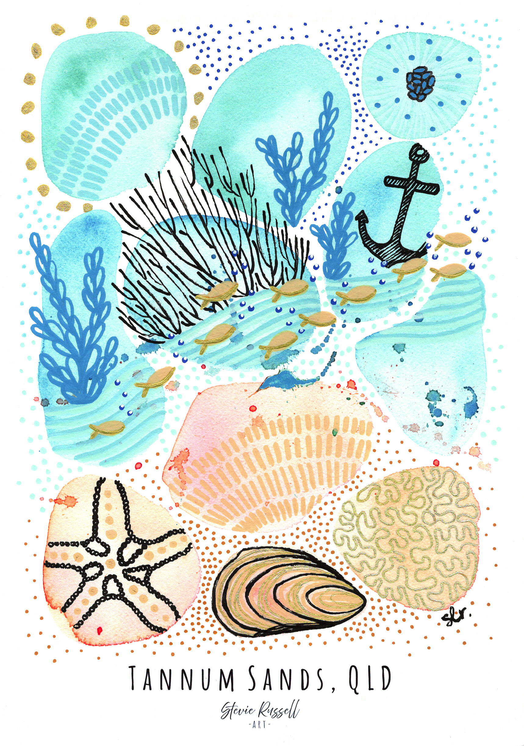 'Tannum Sands, QLD' Art Print