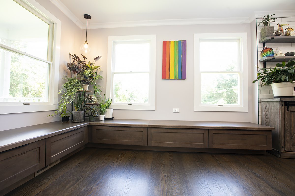 After - banquette seating