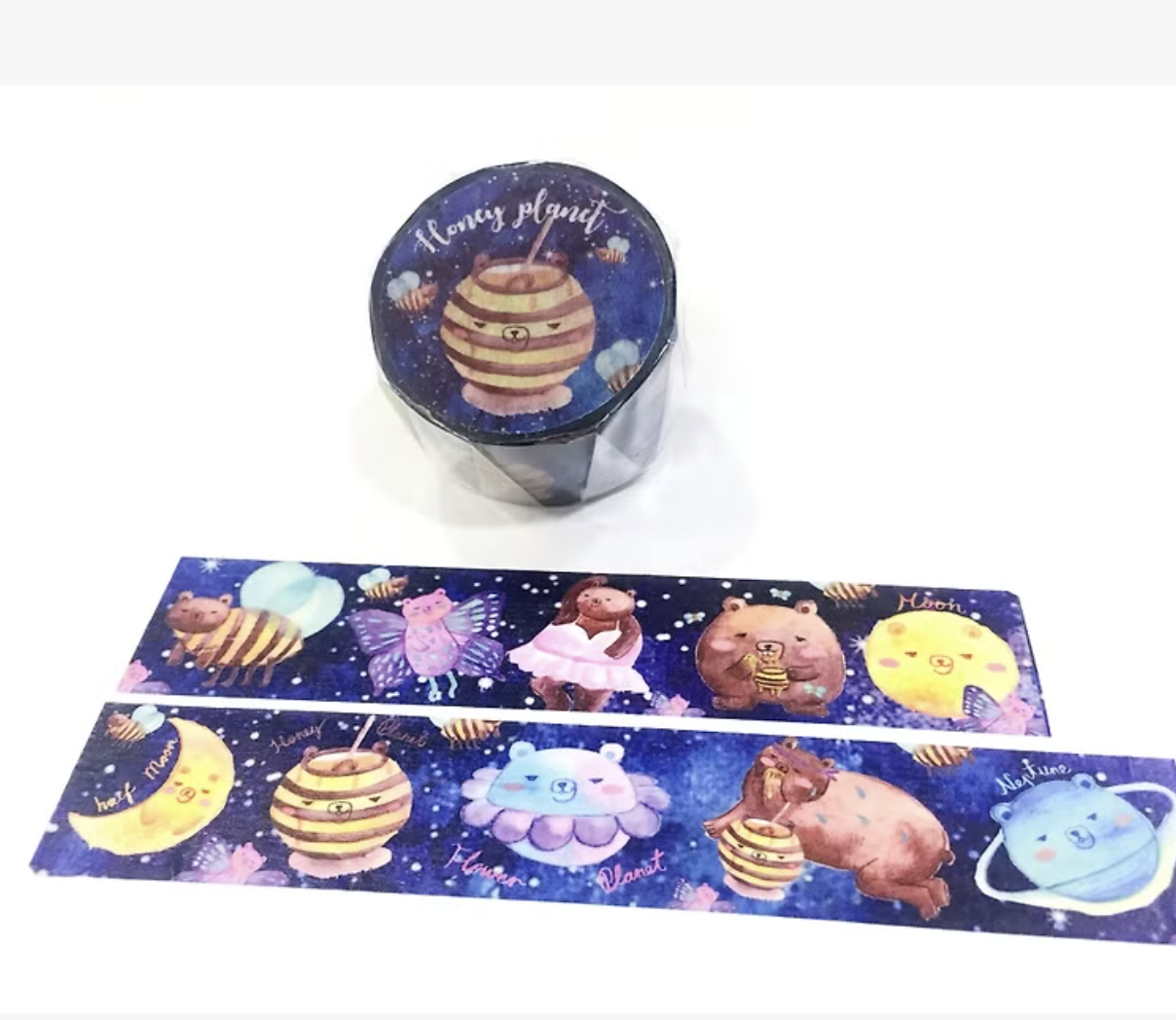 Stretching Honey planet papertape