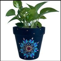 Hand Painted Terracotta Pot
