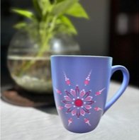 Hand-Painted Pastel Mandala Mug
