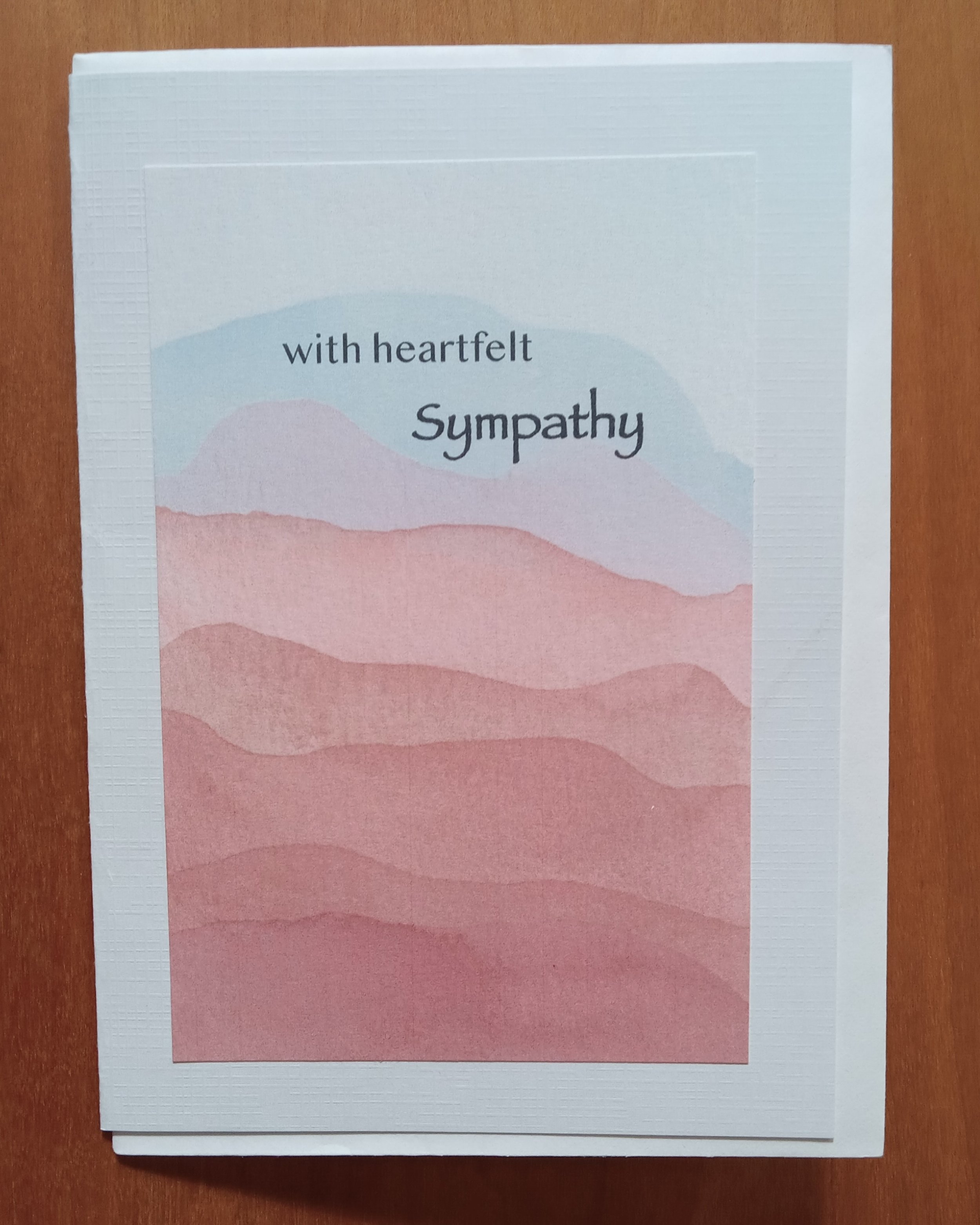 With Heartfelt Sympathy note card