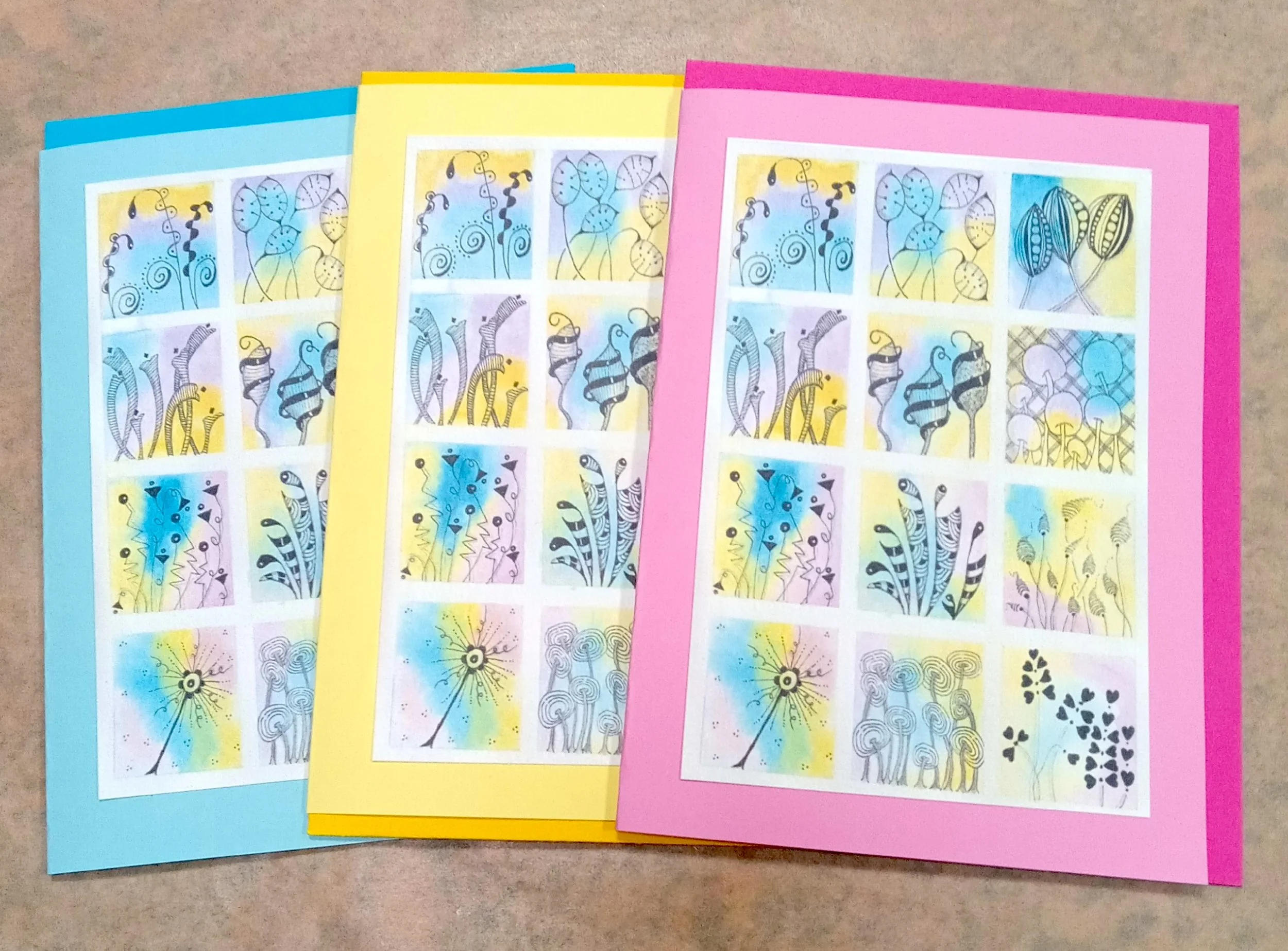 NOTE CARDS TO SHOW - 114 - TWELVE SQUARES - 3 COLORS - MAY 1 2026.jpg