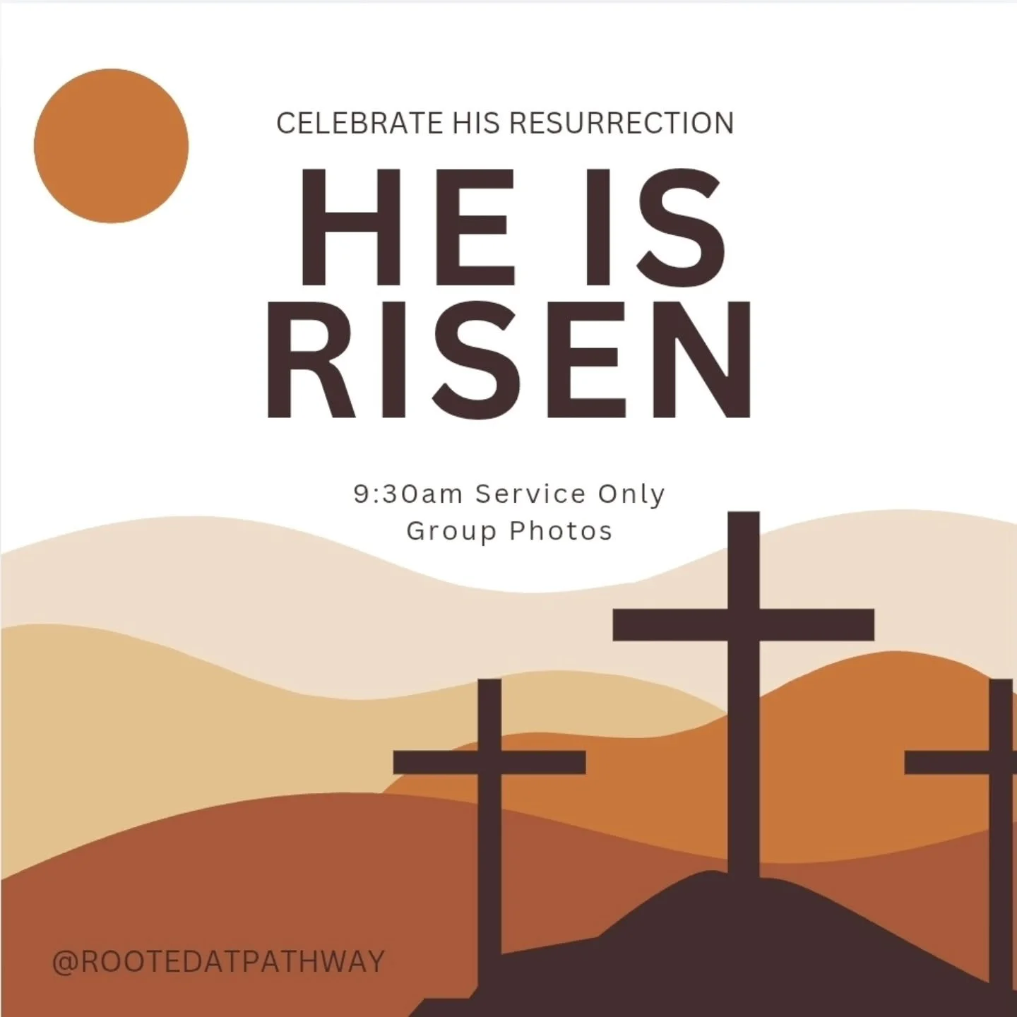 Join us tomorrow and celebrate with us at Easter Service!!

Reminder that we only have 1 service tomorrow (9:30am) and to dress up for Easter photos! We hope to see you all there!